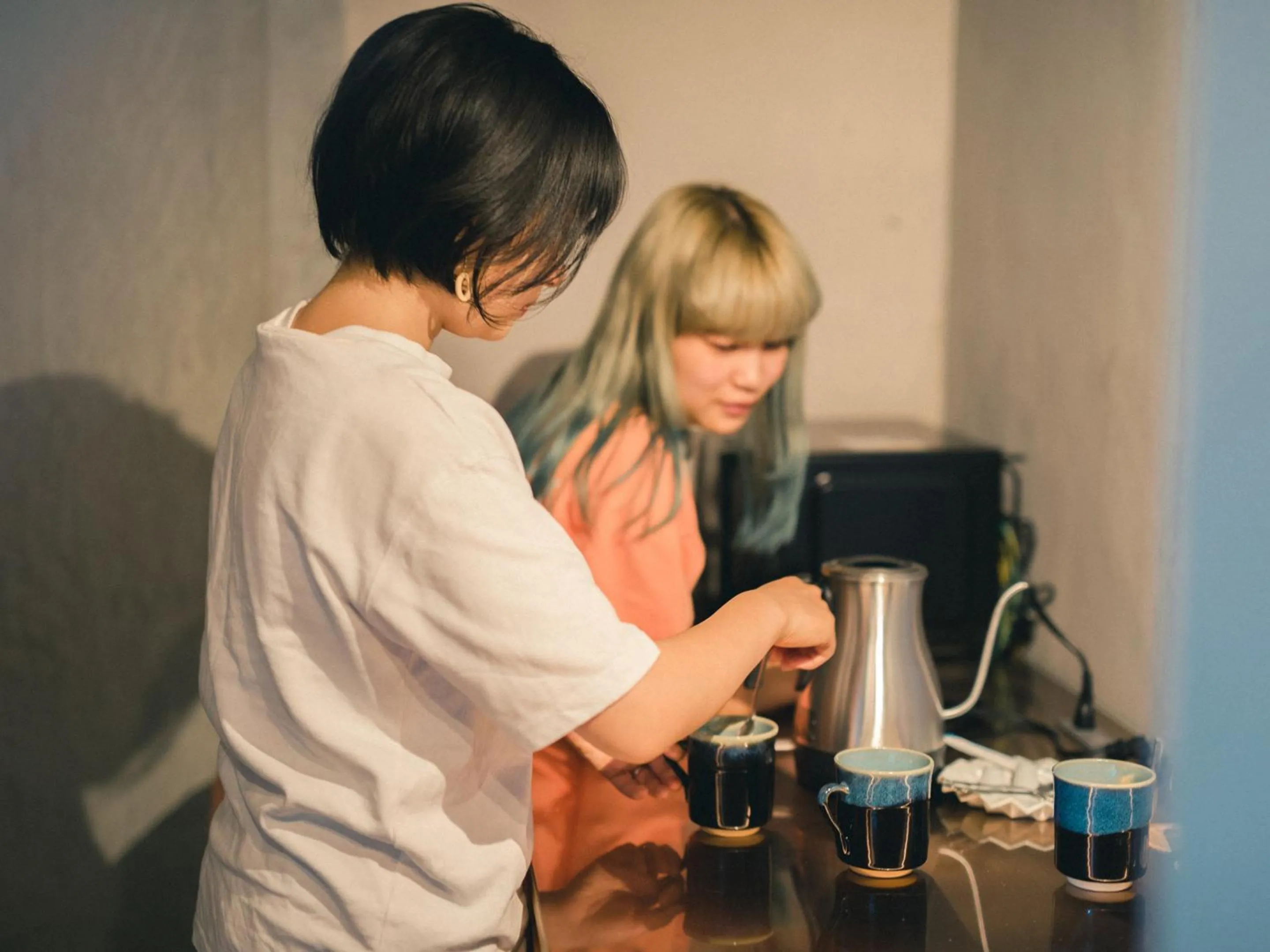 Communal kitchen in Kagan Hotel & Hostel
