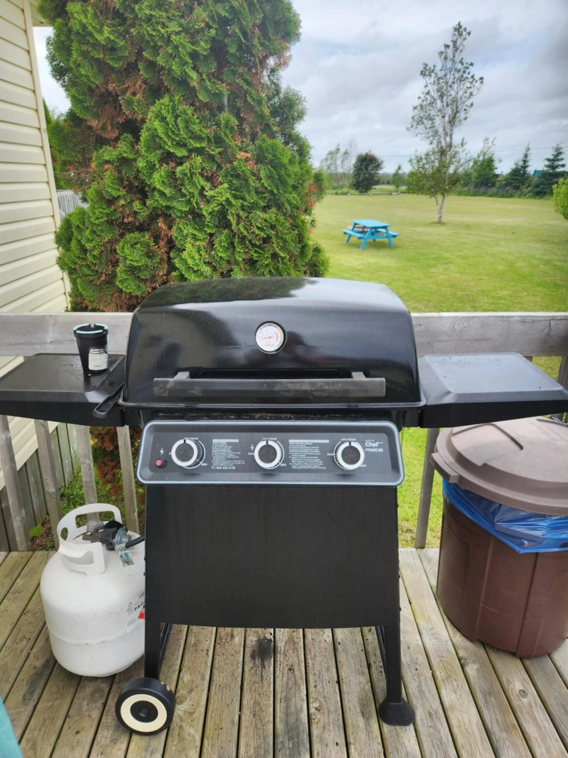 BBQ facilities in Baywatch Lighthouse Cottages & Motel
