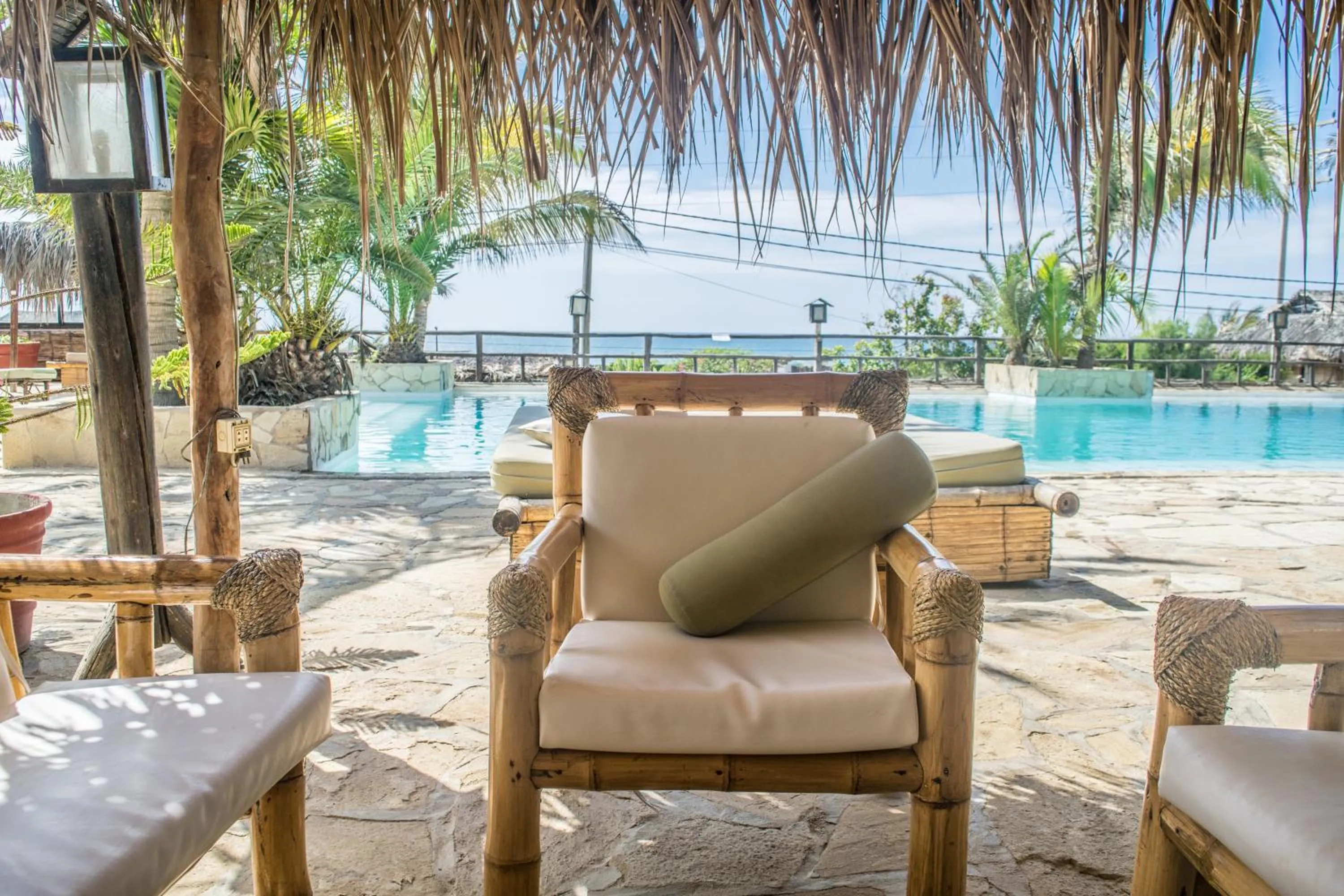 Seating area in Las Cabañas de Antica