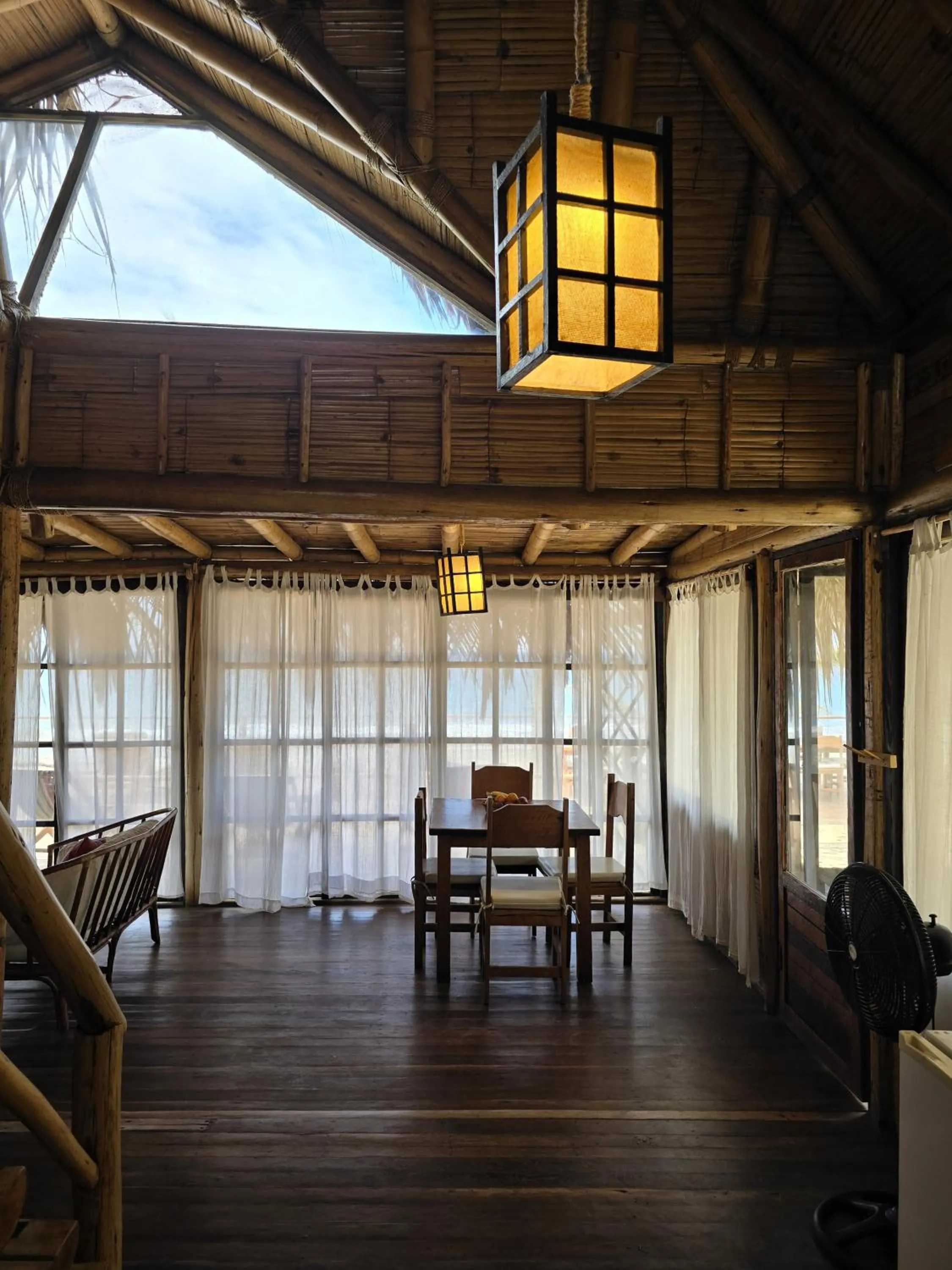 Dining area in Las Cabañas de Antica
