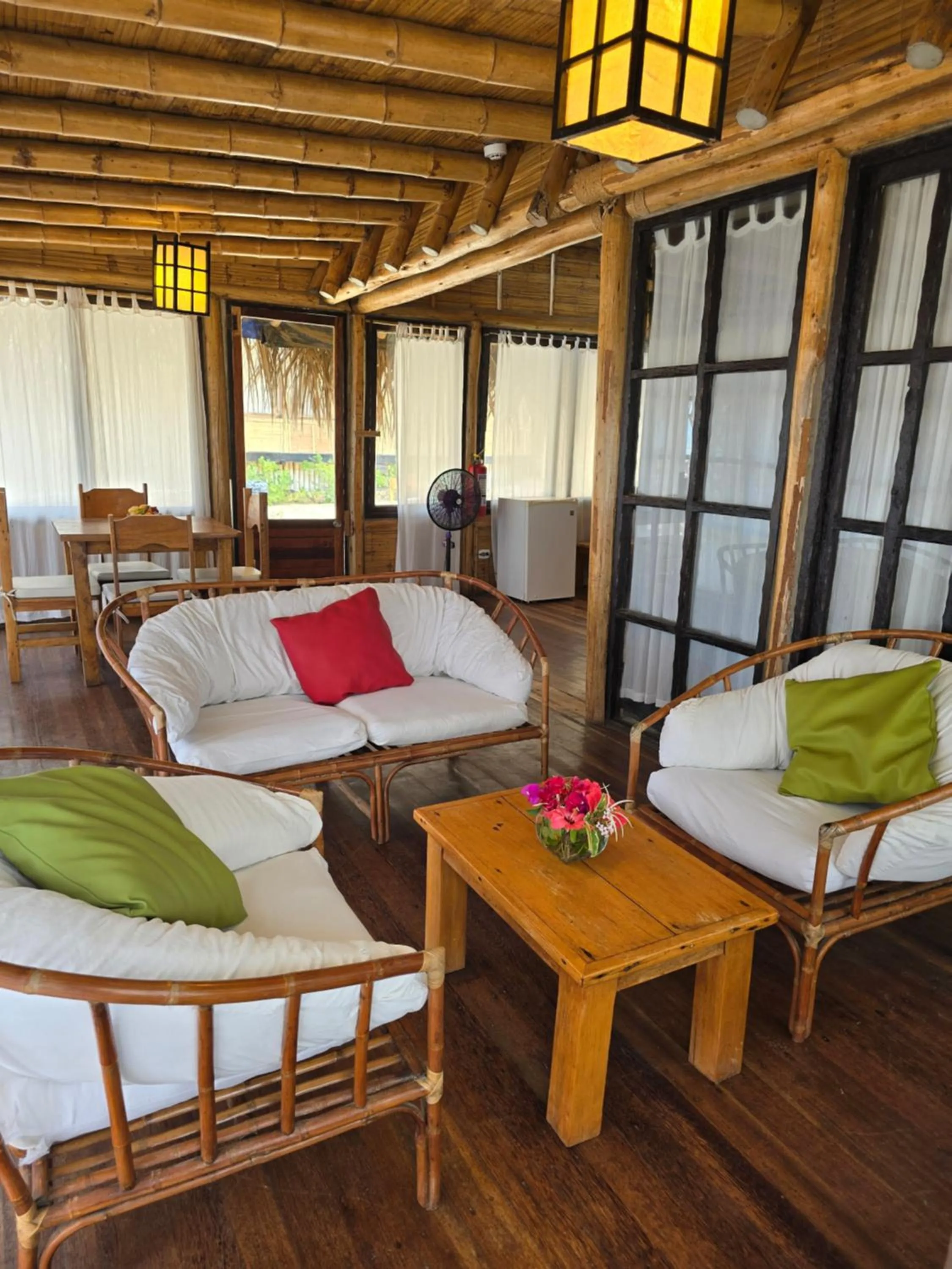 Living room in Las Cabañas de Antica