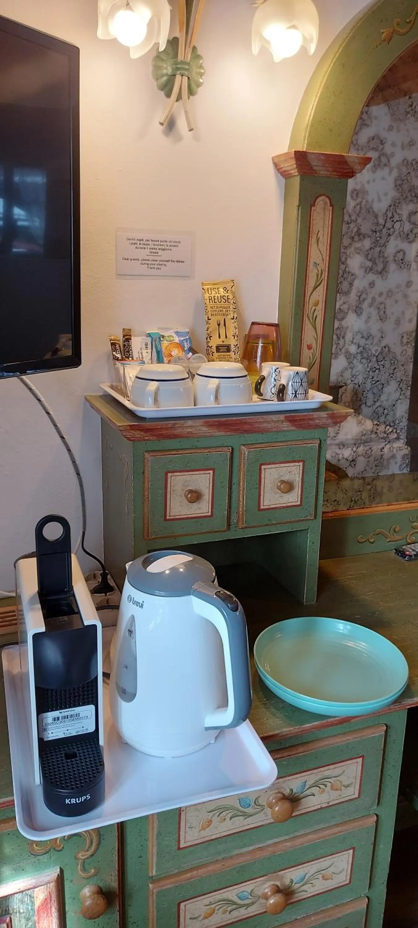 Coffee/tea facilities in Garnì Stella Alpina