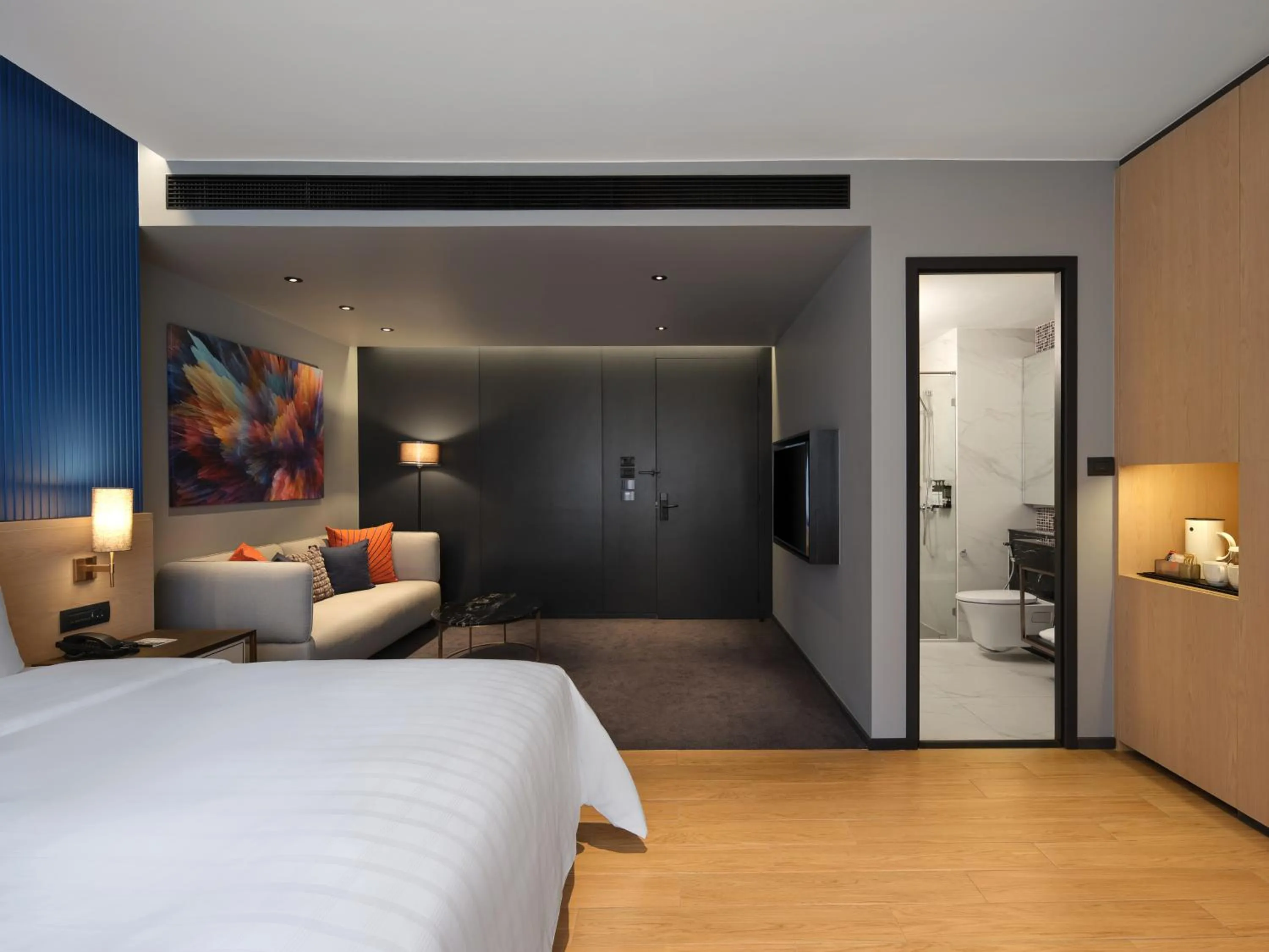 Living room, Bed in Sindhorn Midtown Hotel Bangkok, Vignette Collection by IHG