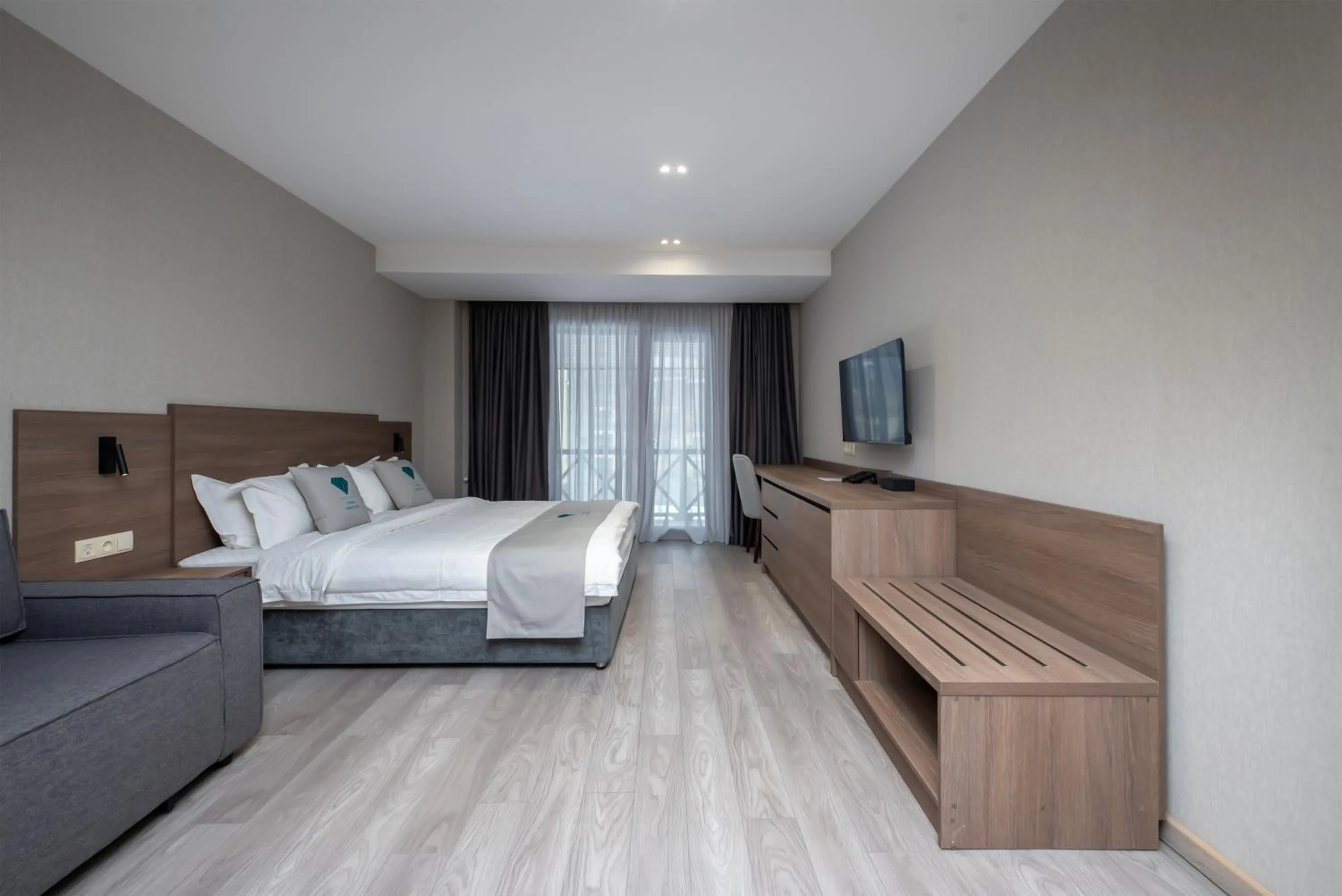 Bed in Crystal Hotel & SPA