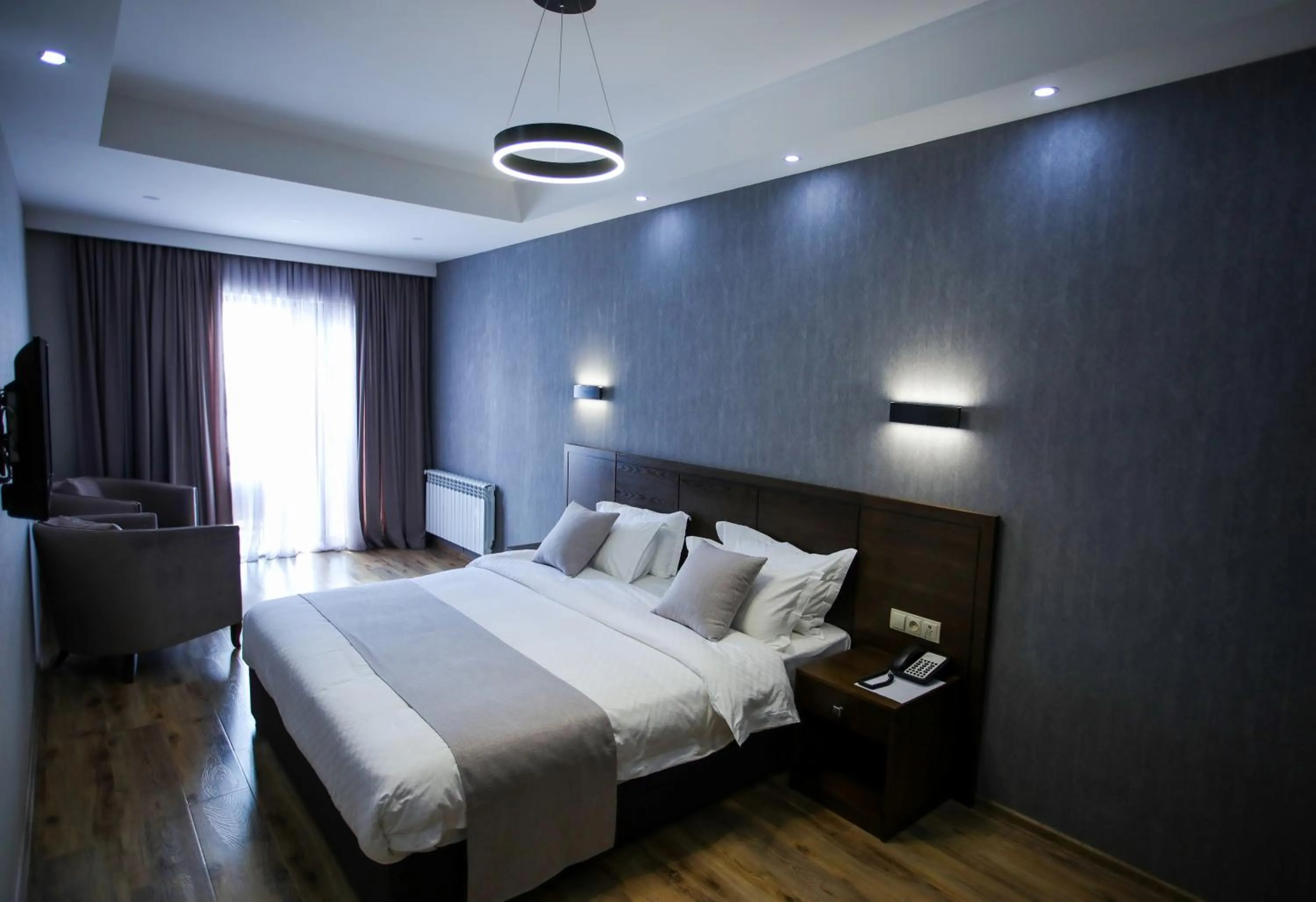 Bed in Crystal Hotel & SPA