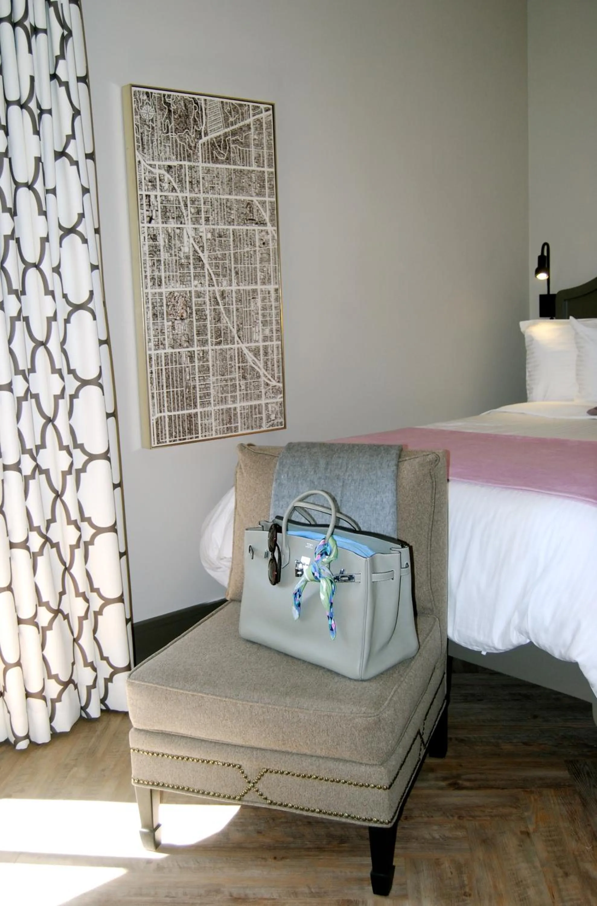 Decorative detail, Bed in Hollywood Hotel