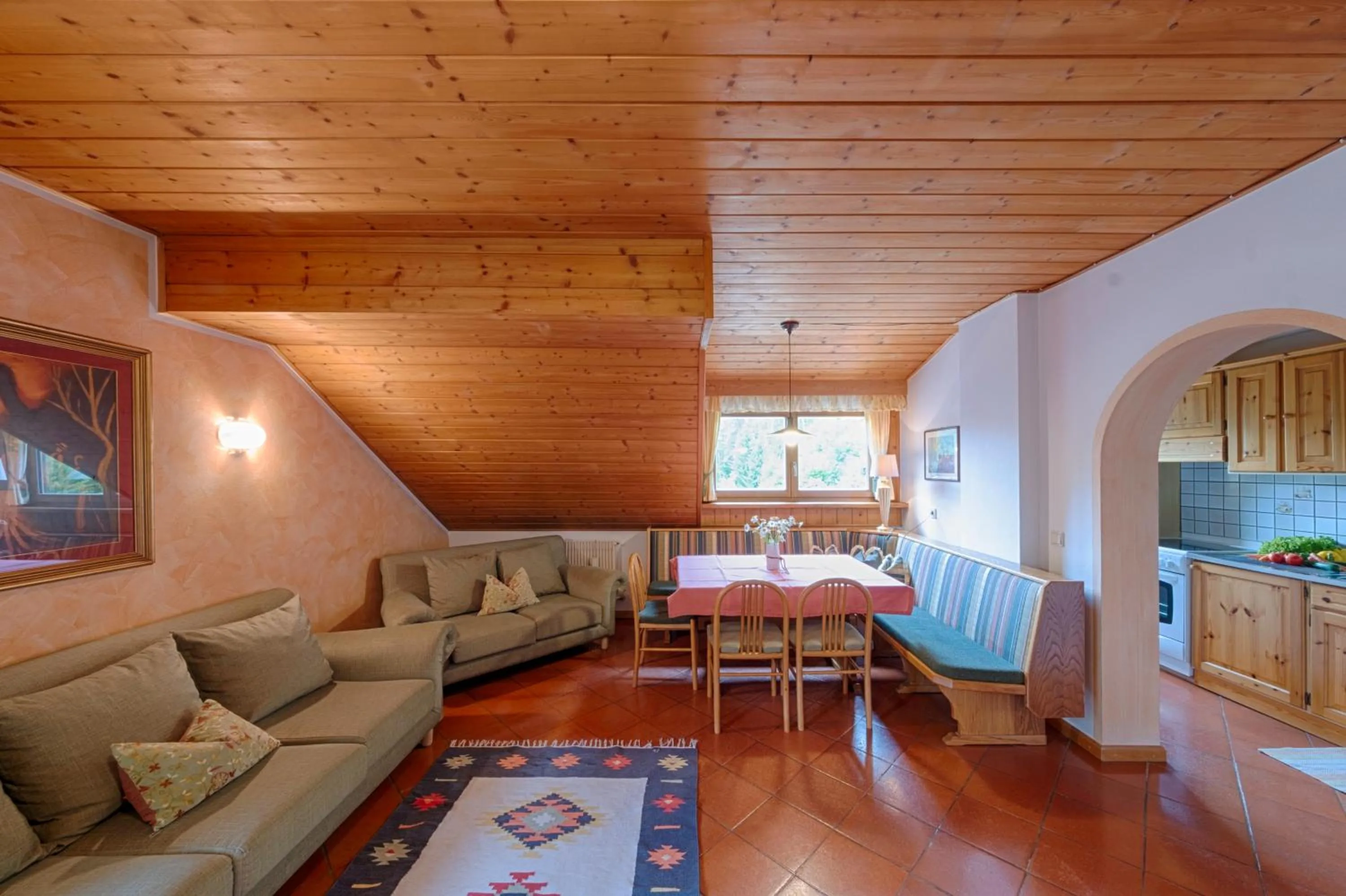 Living room in Residence Obermoarhof - Family Apartments with Pool & Playground