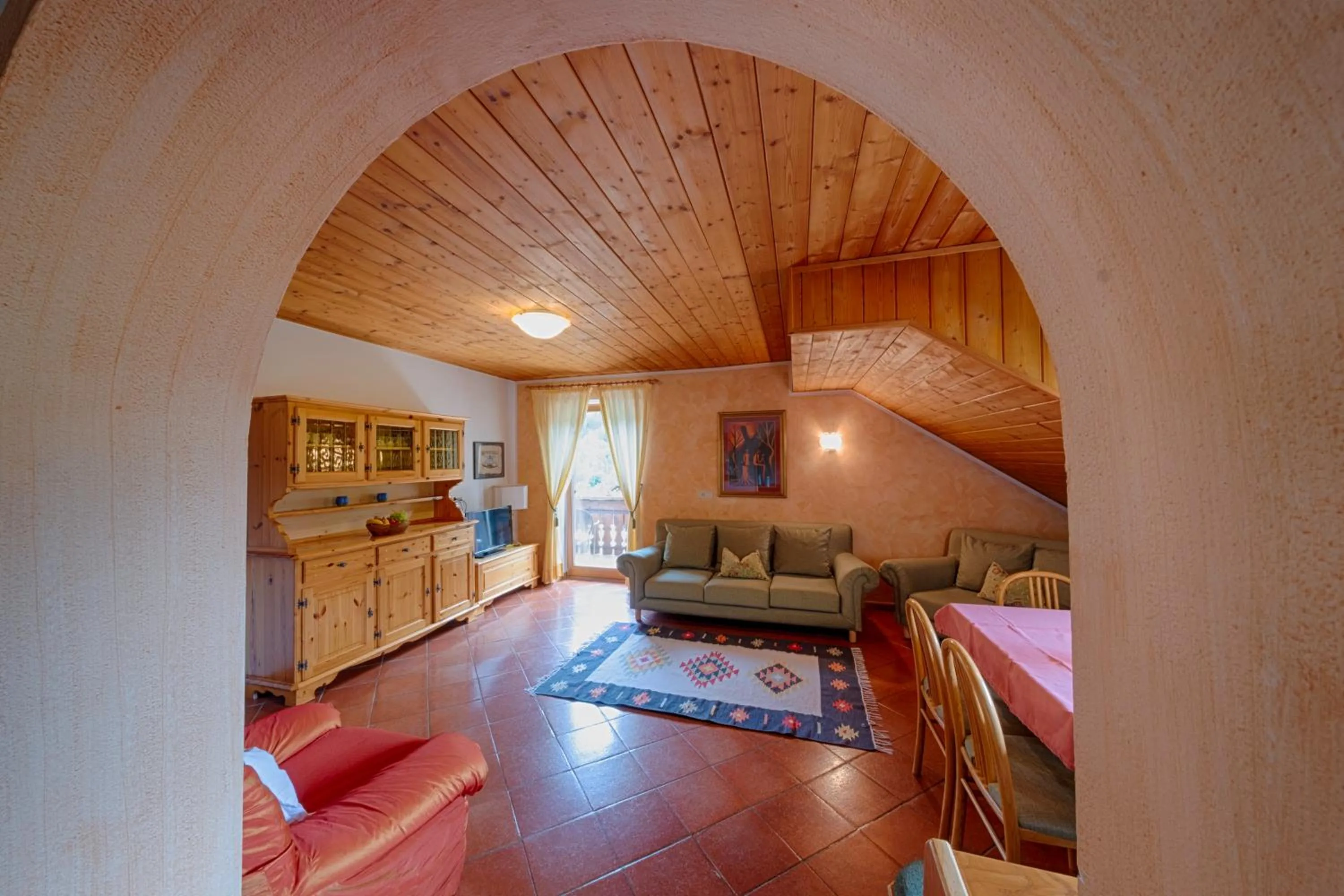 Living room in Residence Obermoarhof - Family Apartments with Pool & Playground