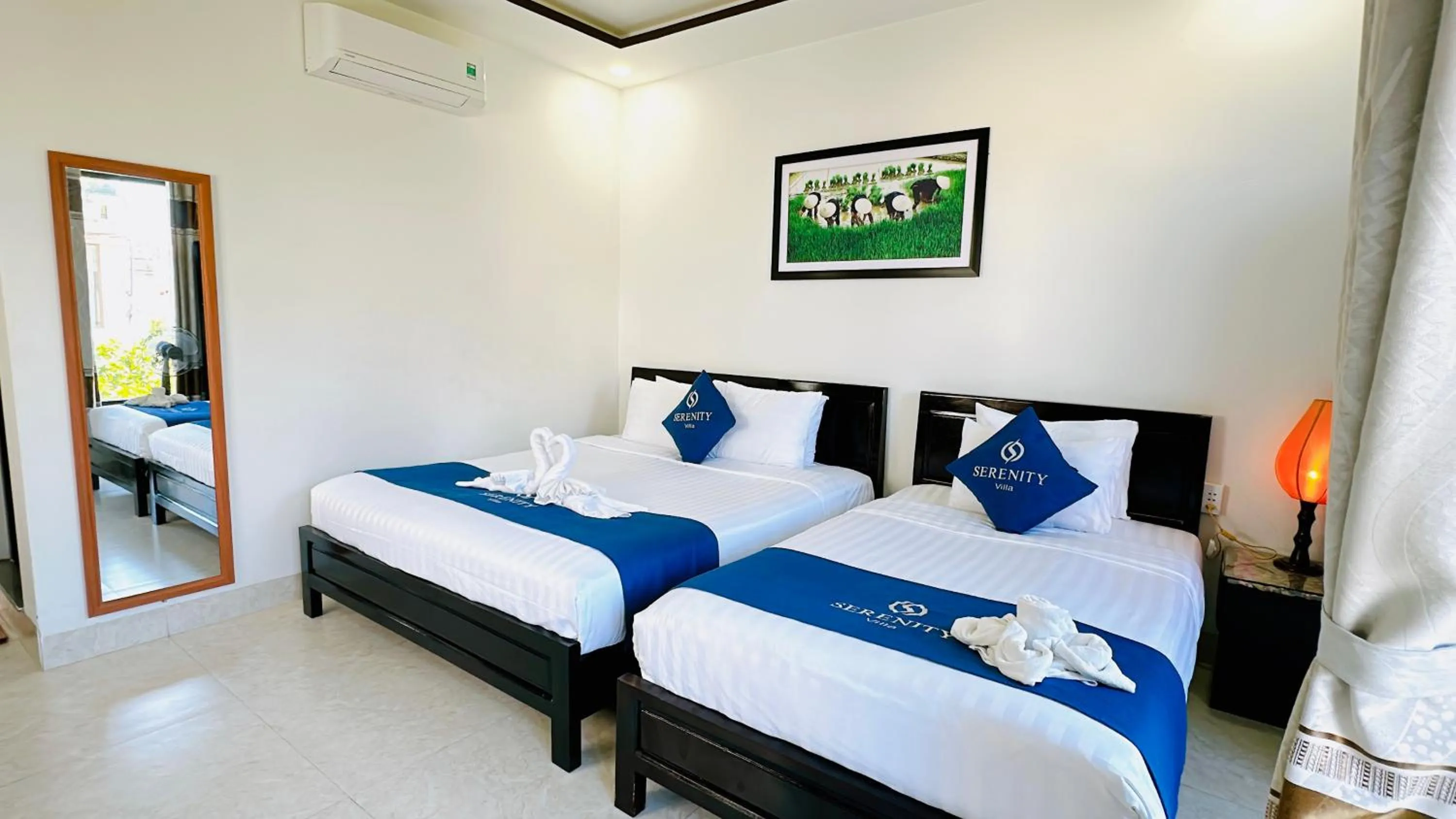 Living room, Bed in Serenity Villa Hoi An