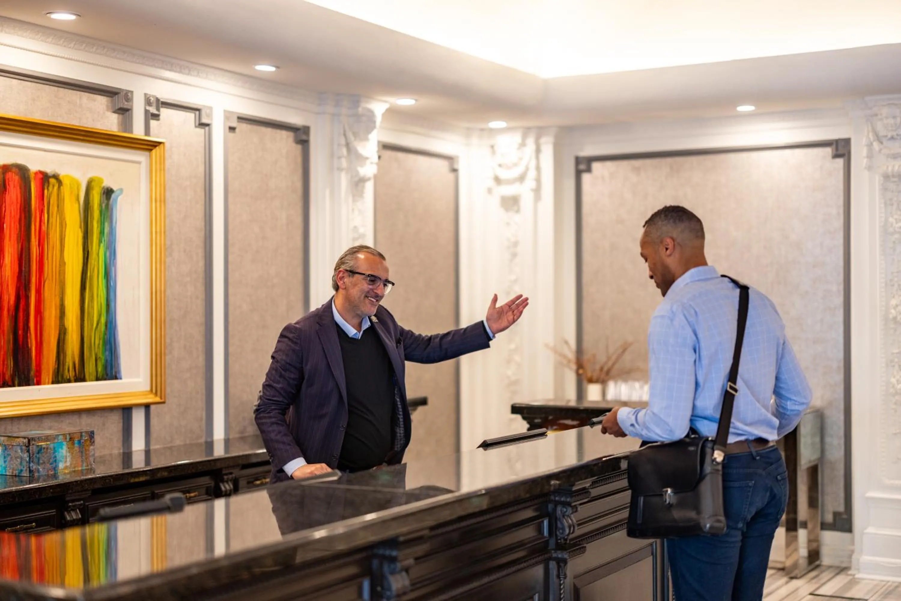 Lobby or reception in The Churchill Hotel Near Embassy Row