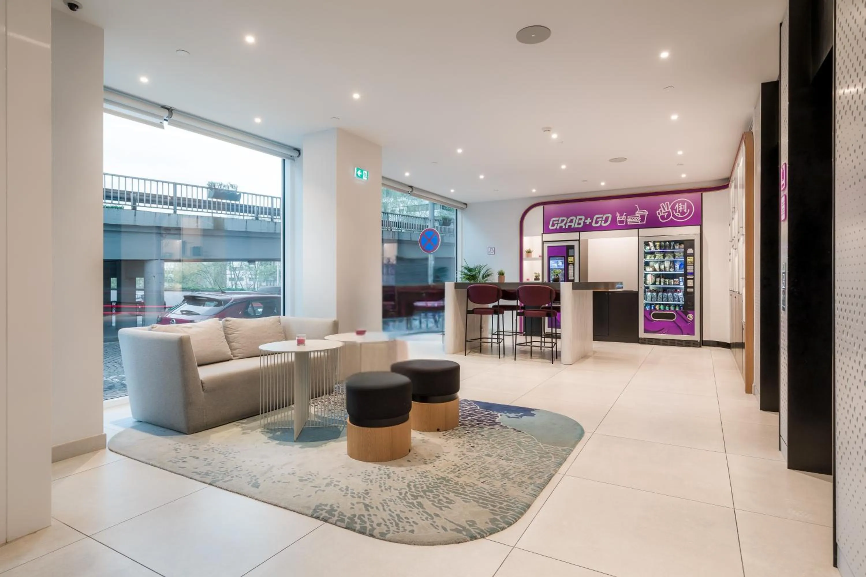 Lobby or reception in YOTEL Porto