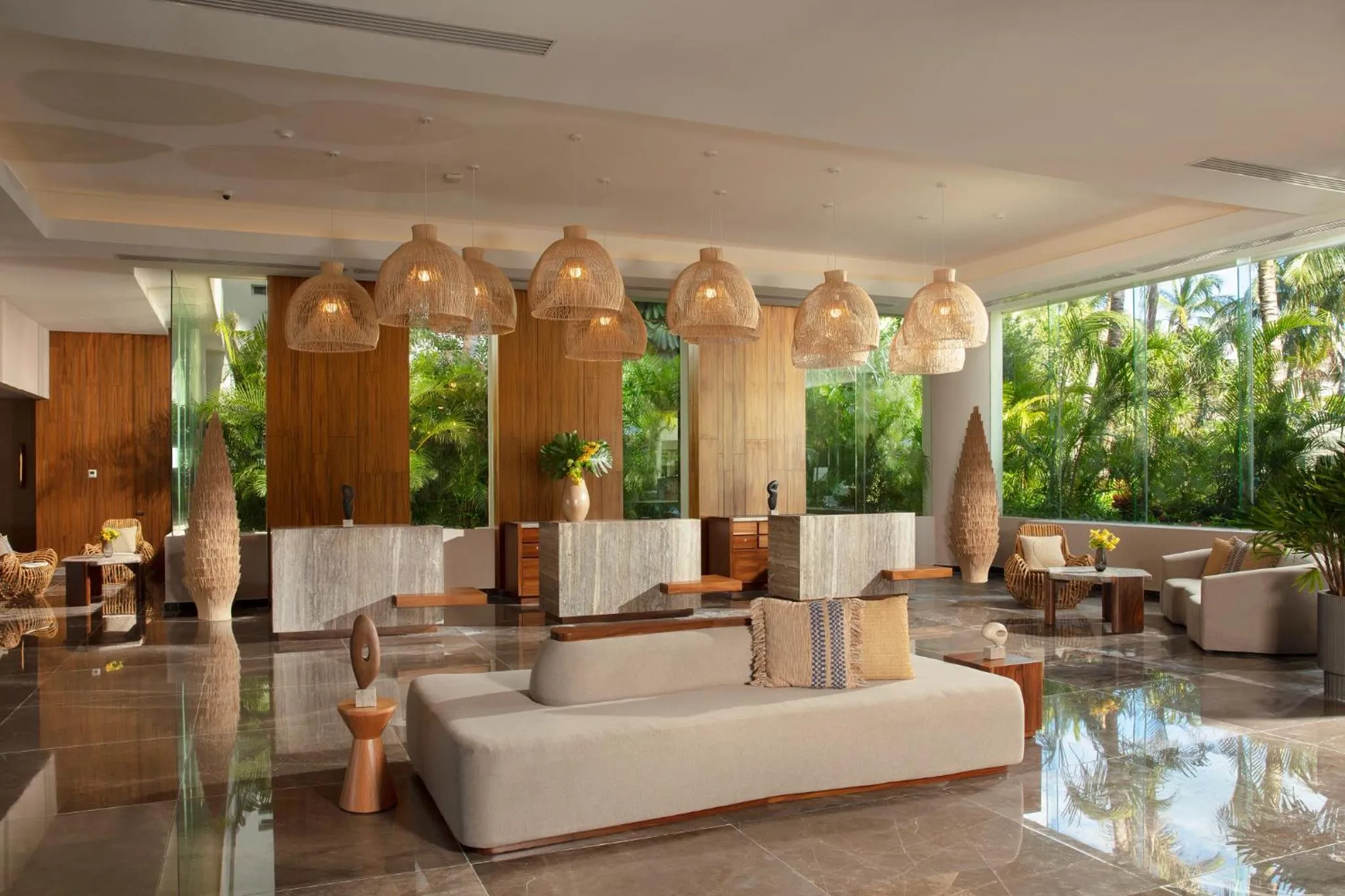 Lobby or reception in Dreams Sands Cancun Resort & Spa
