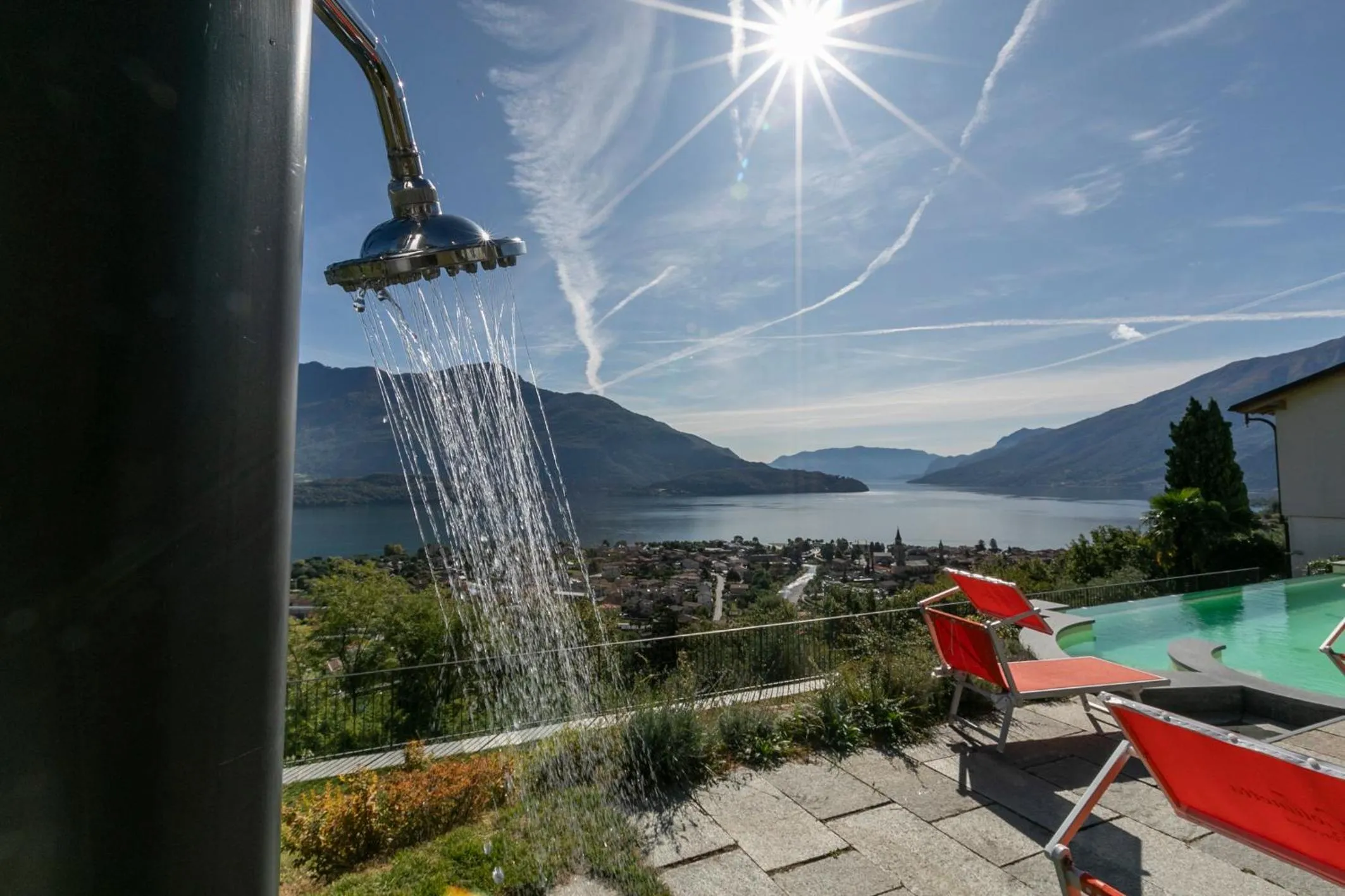 Garden view in La Collinetta Apartments