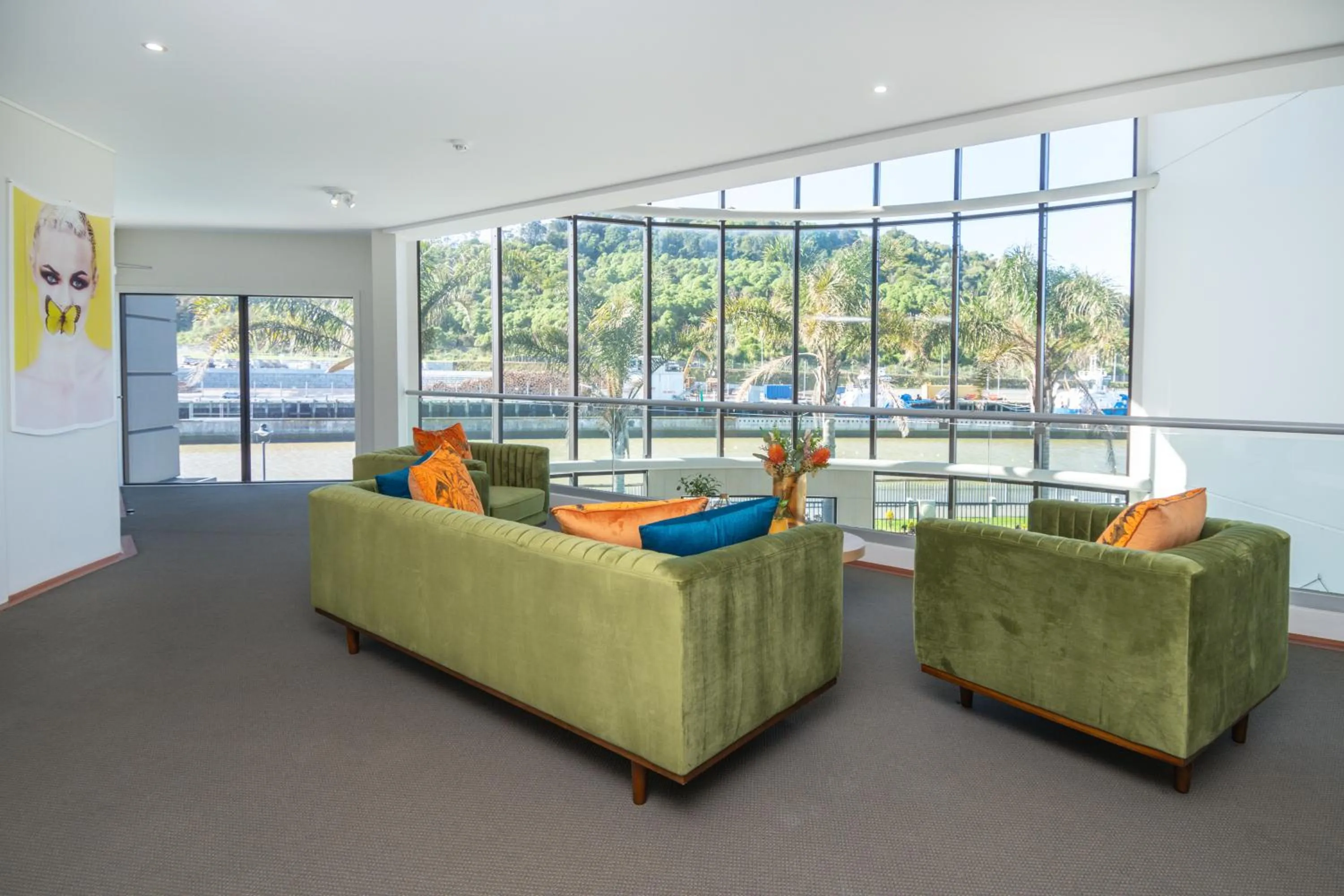 Seating area in Portside Hotel Gisborne