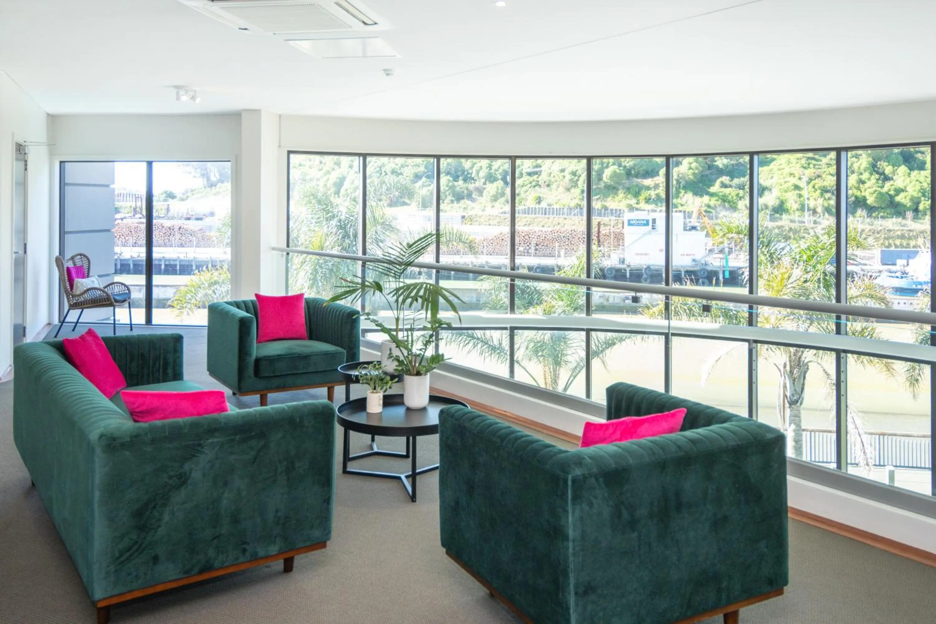 Seating area in Portside Hotel Gisborne