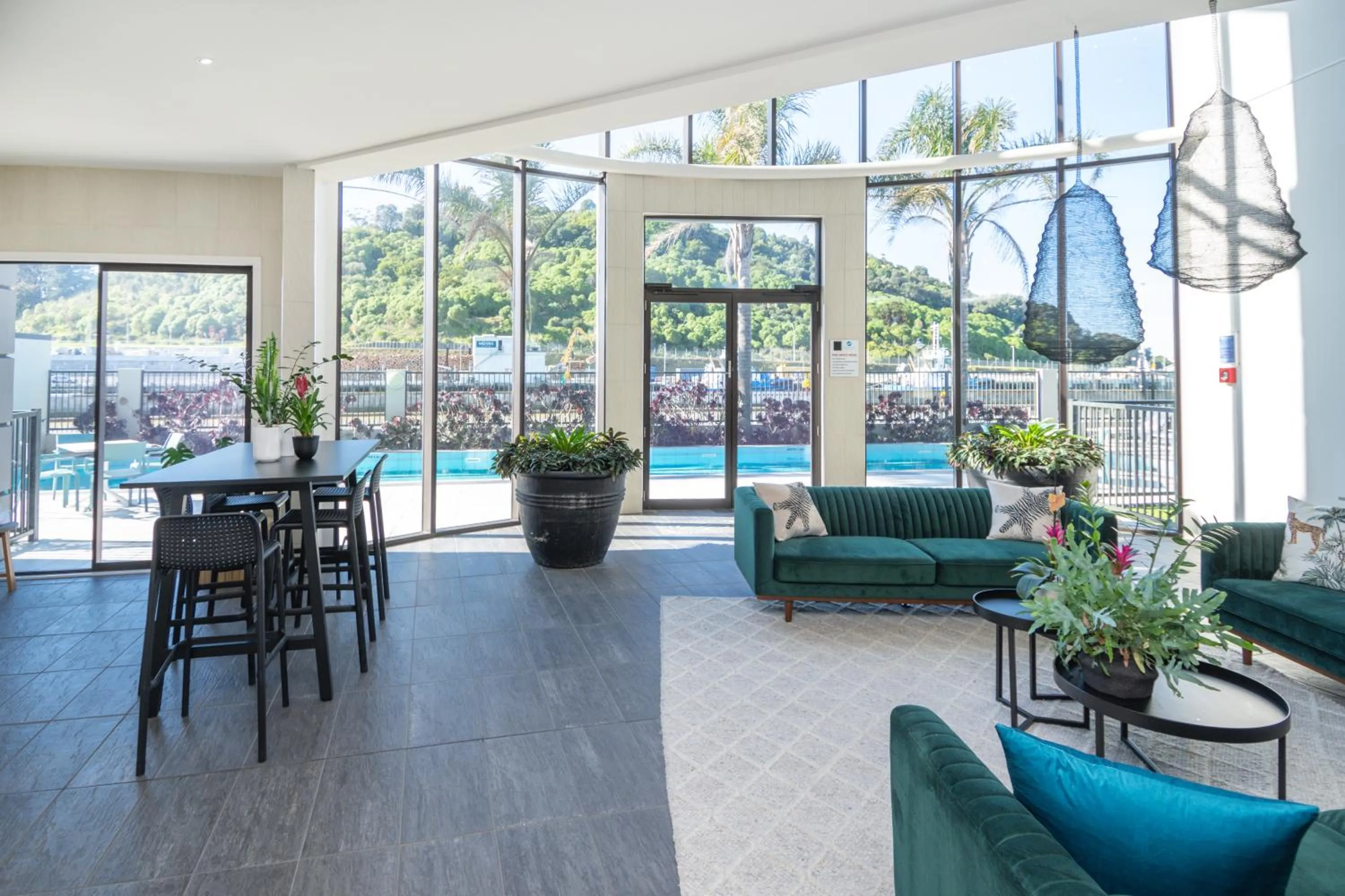 Seating area in Portside Hotel Gisborne