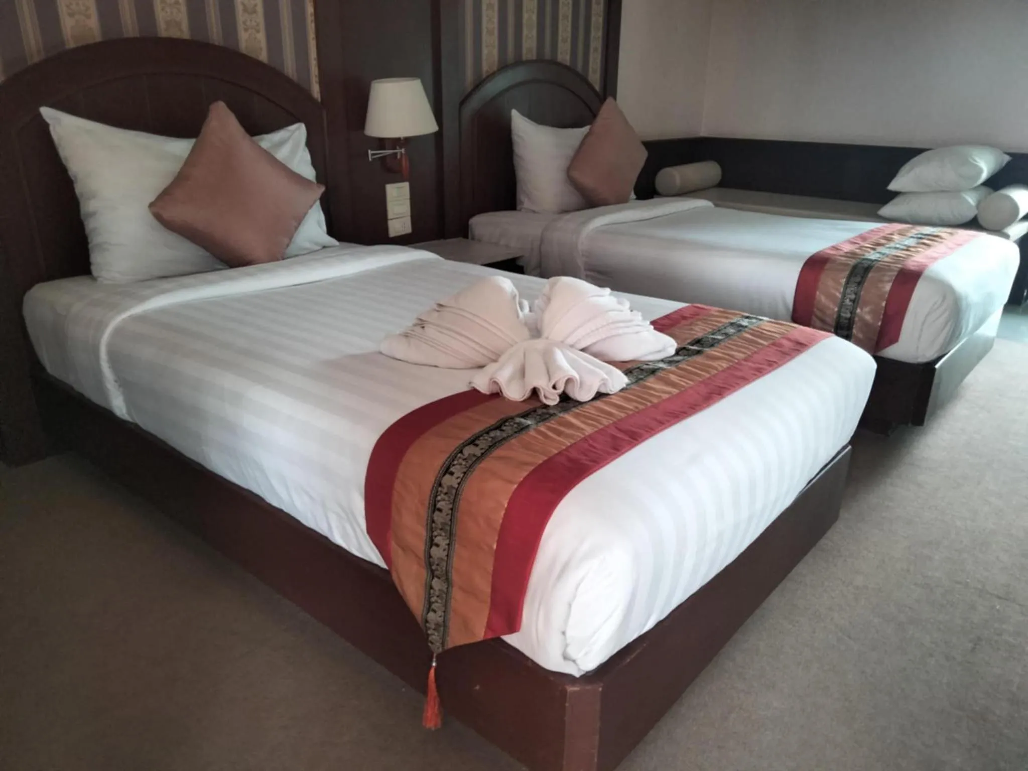 Bed in The Lion King Hotel Udonthani
