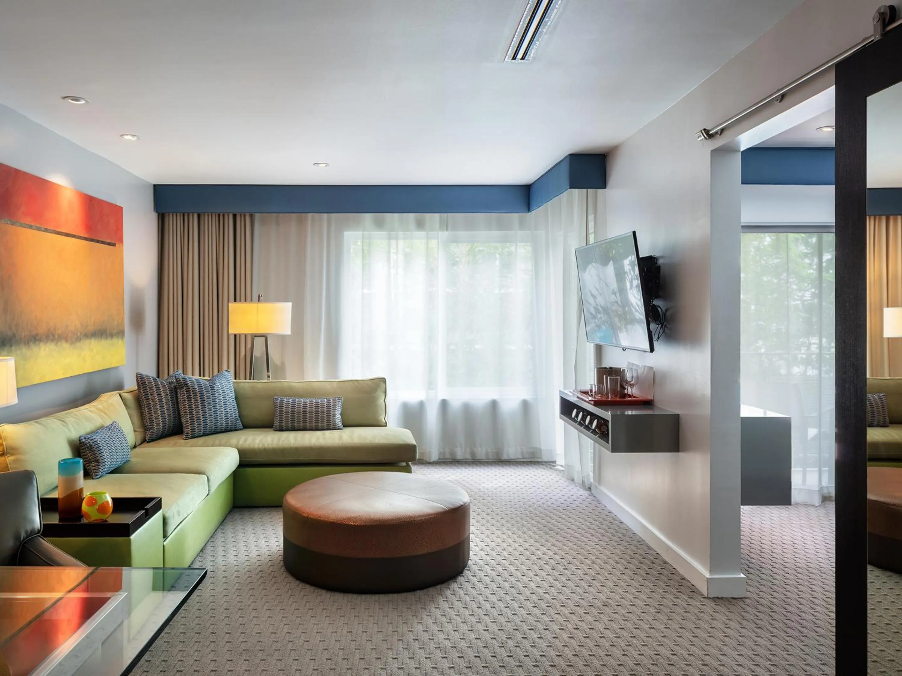 Bed in Sunset Marquis Hotel