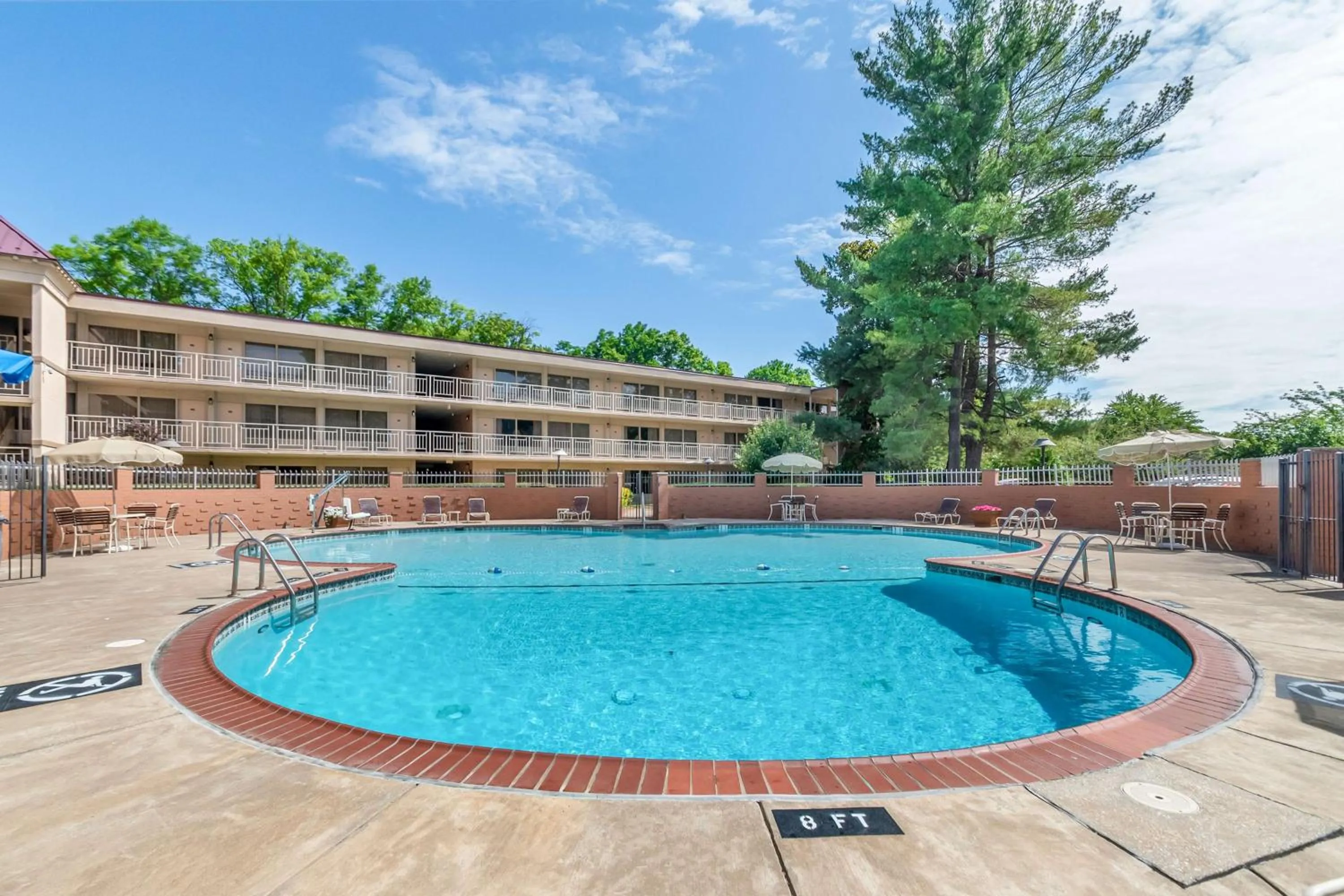 Pool view in Best Western Fairfax City