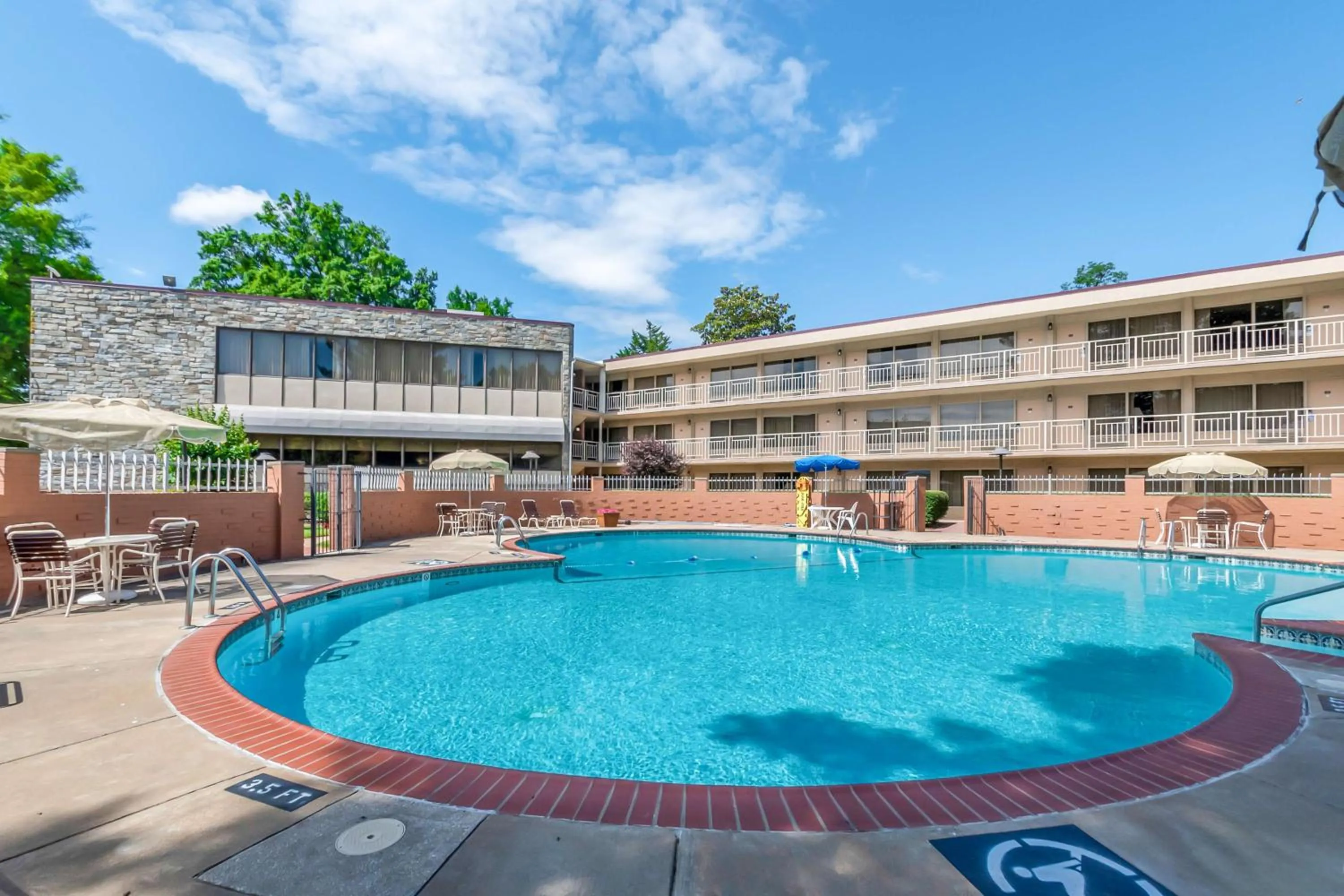 Pool view in Best Western Fairfax City