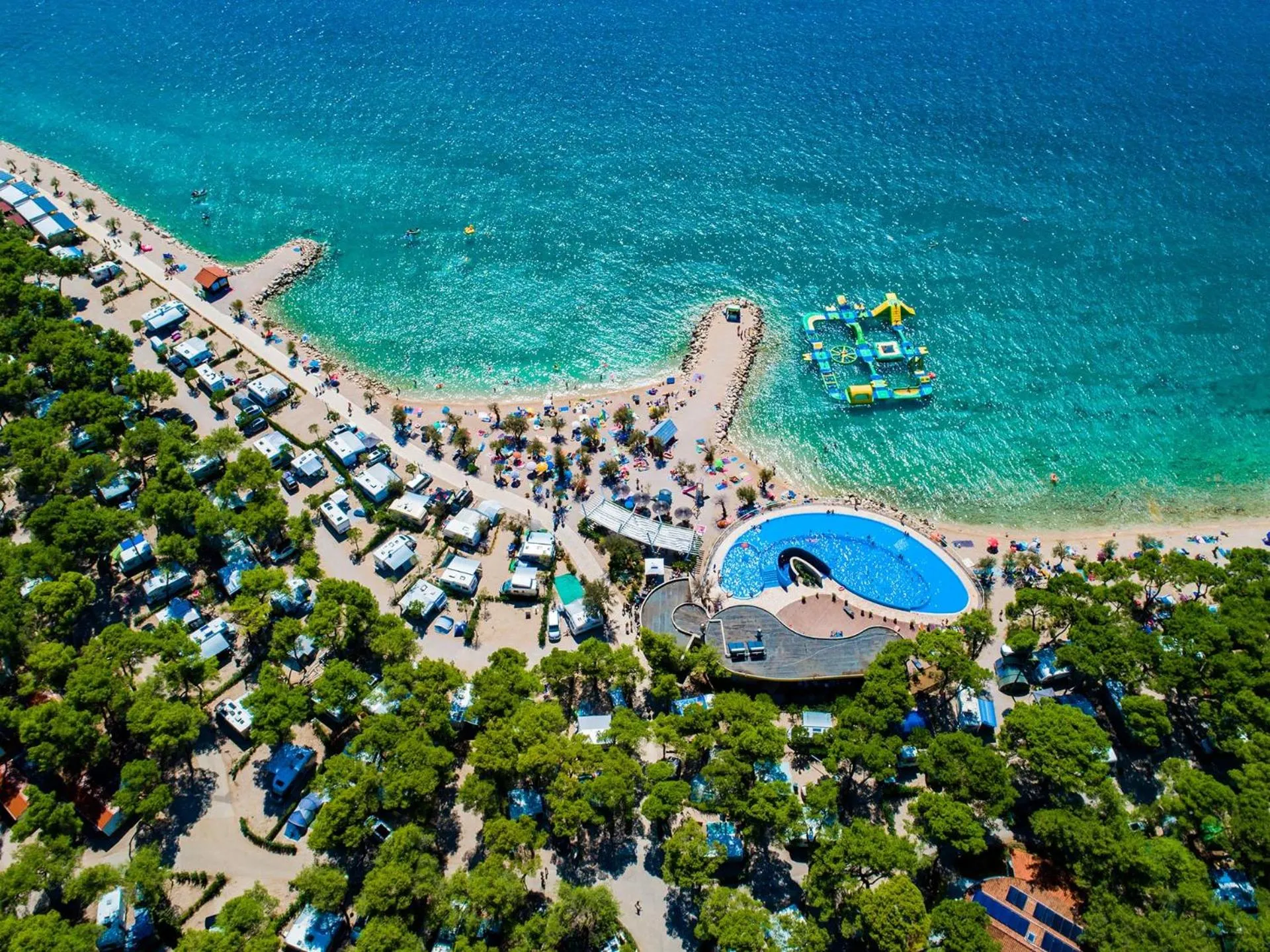 Bird's eye view, Bird's-eye View in Amadria Park Camping Sibenik Mobile Homes