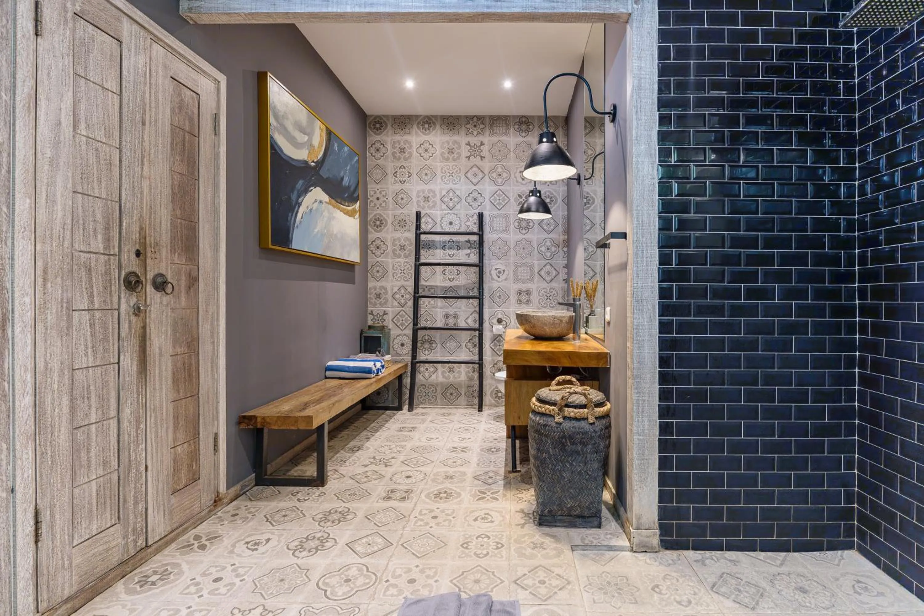 Bathroom, Bed in Mundaka Villa by Betterplace