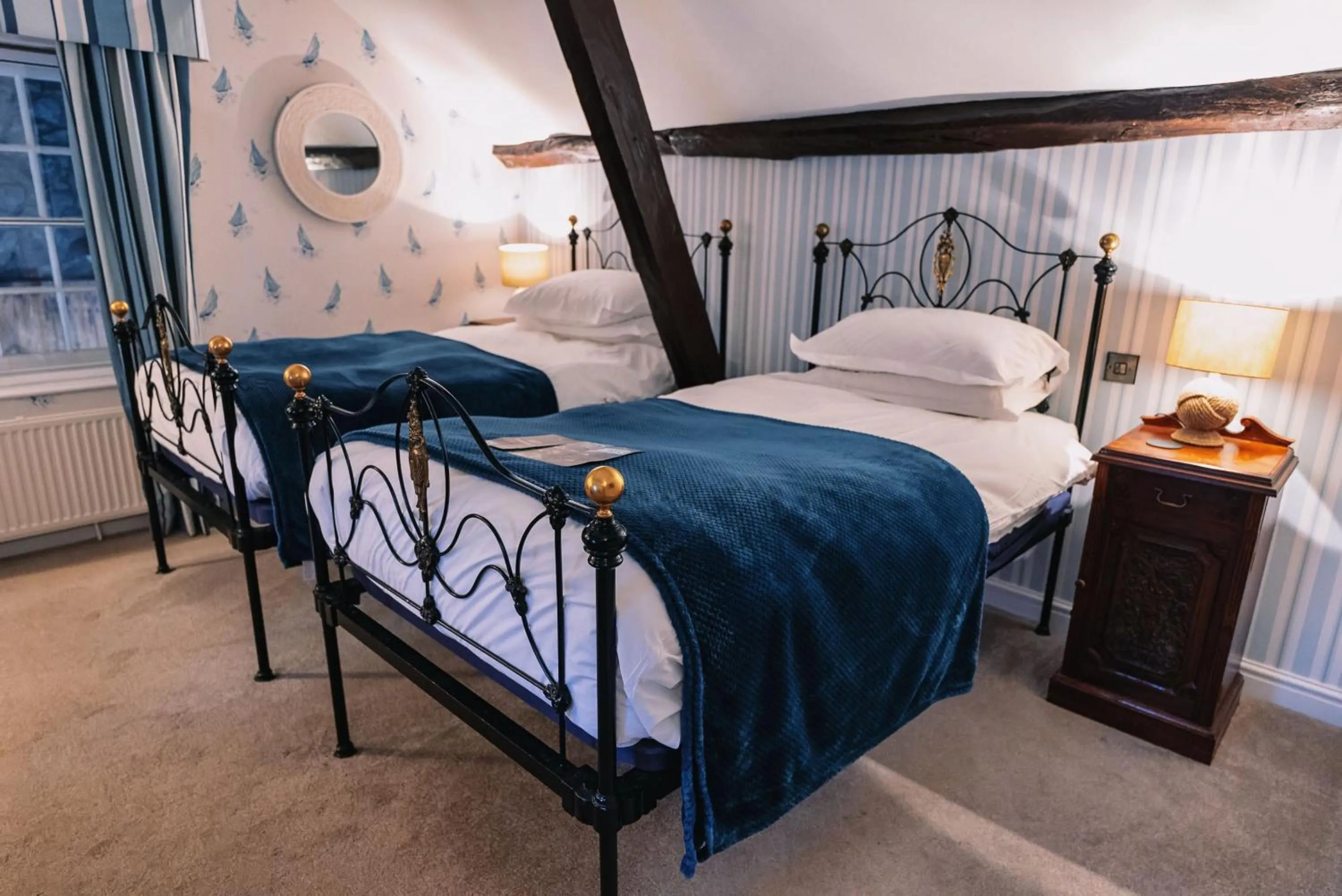 Bed in The Bull and Townhouse, Beaumaris- The Inn Collection Group