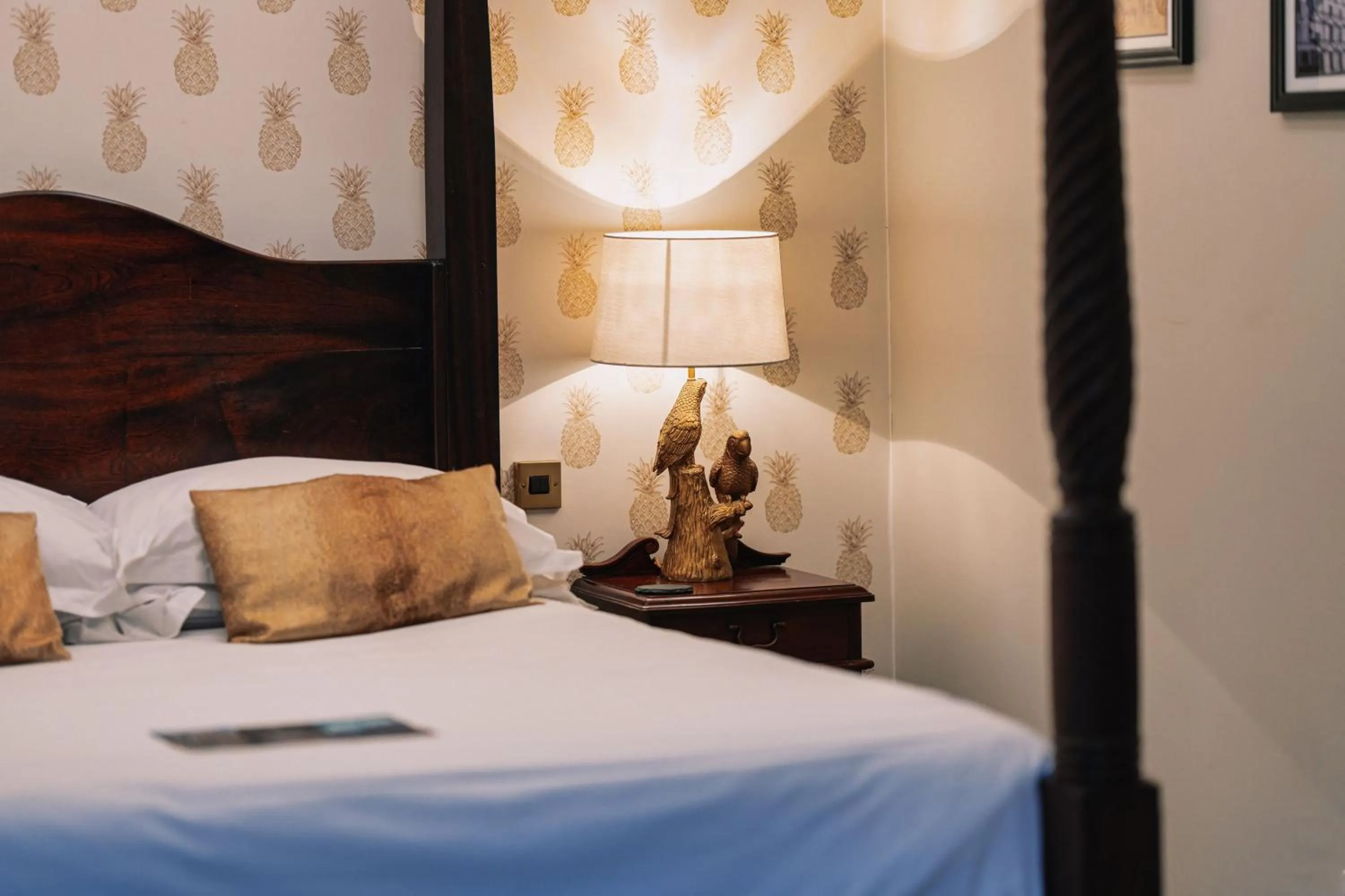 Bed in The Bull and Townhouse, Beaumaris- The Inn Collection Group