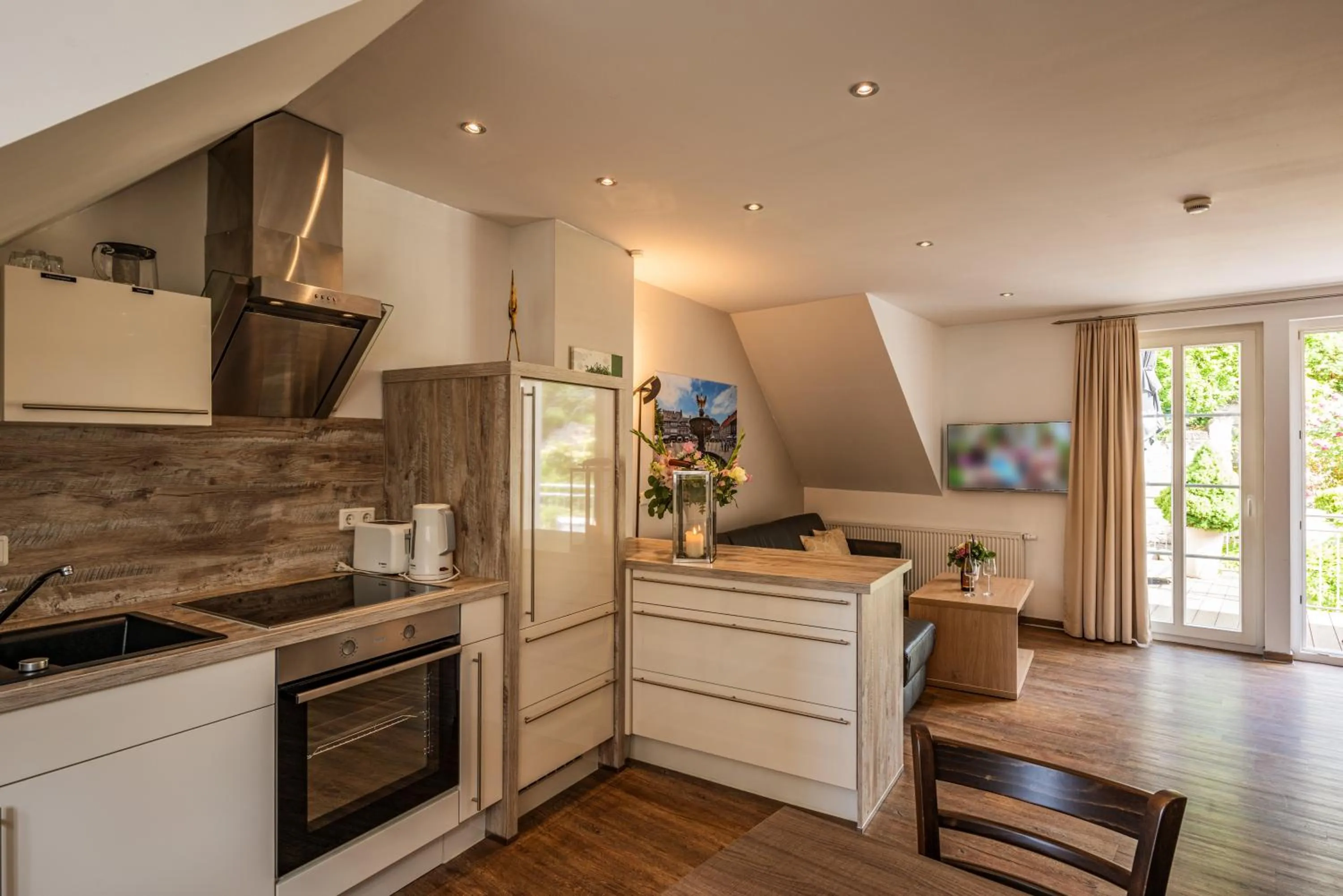 kitchen in City-Appartements Am Wall