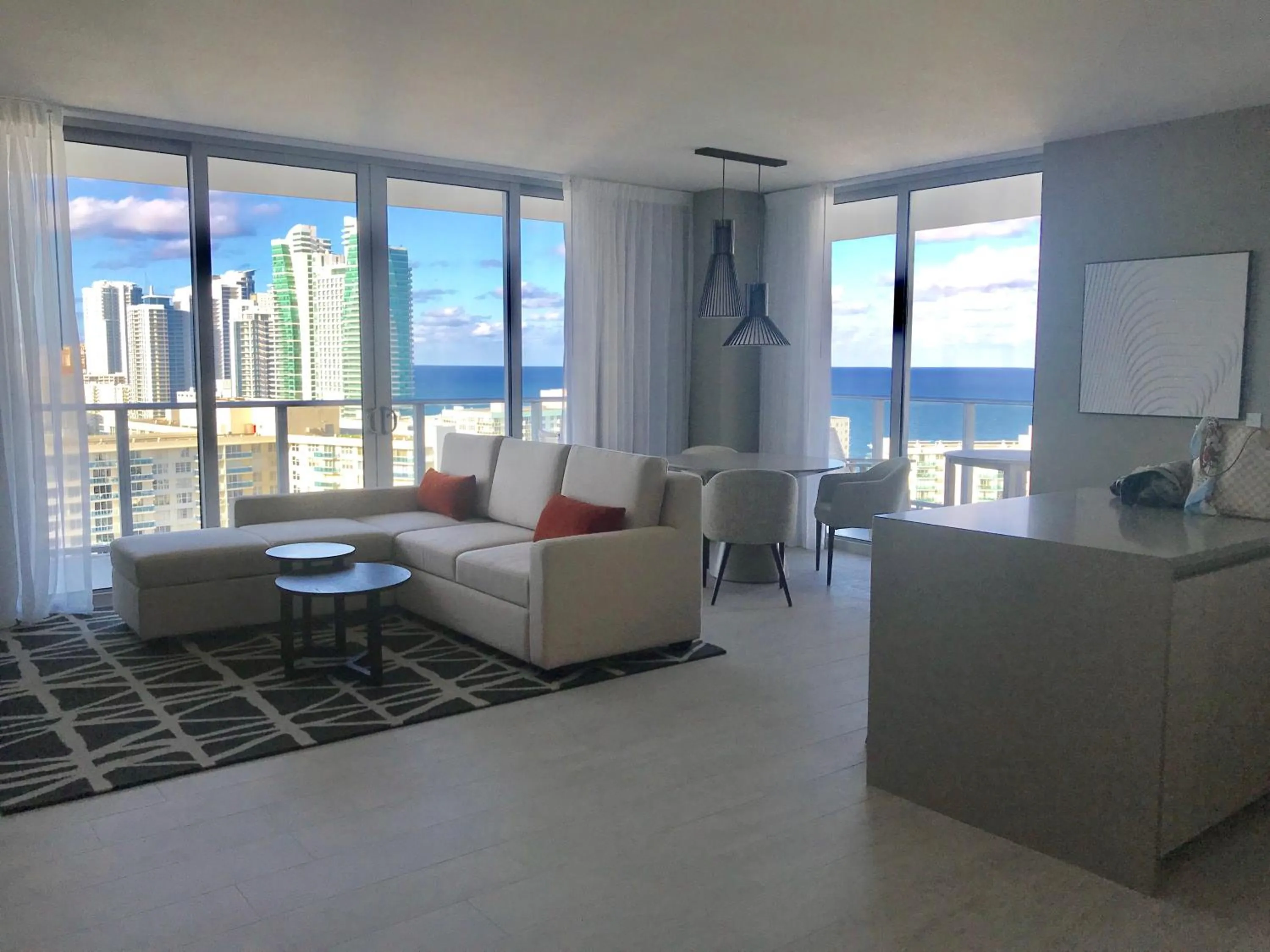 Living room in Hide House
