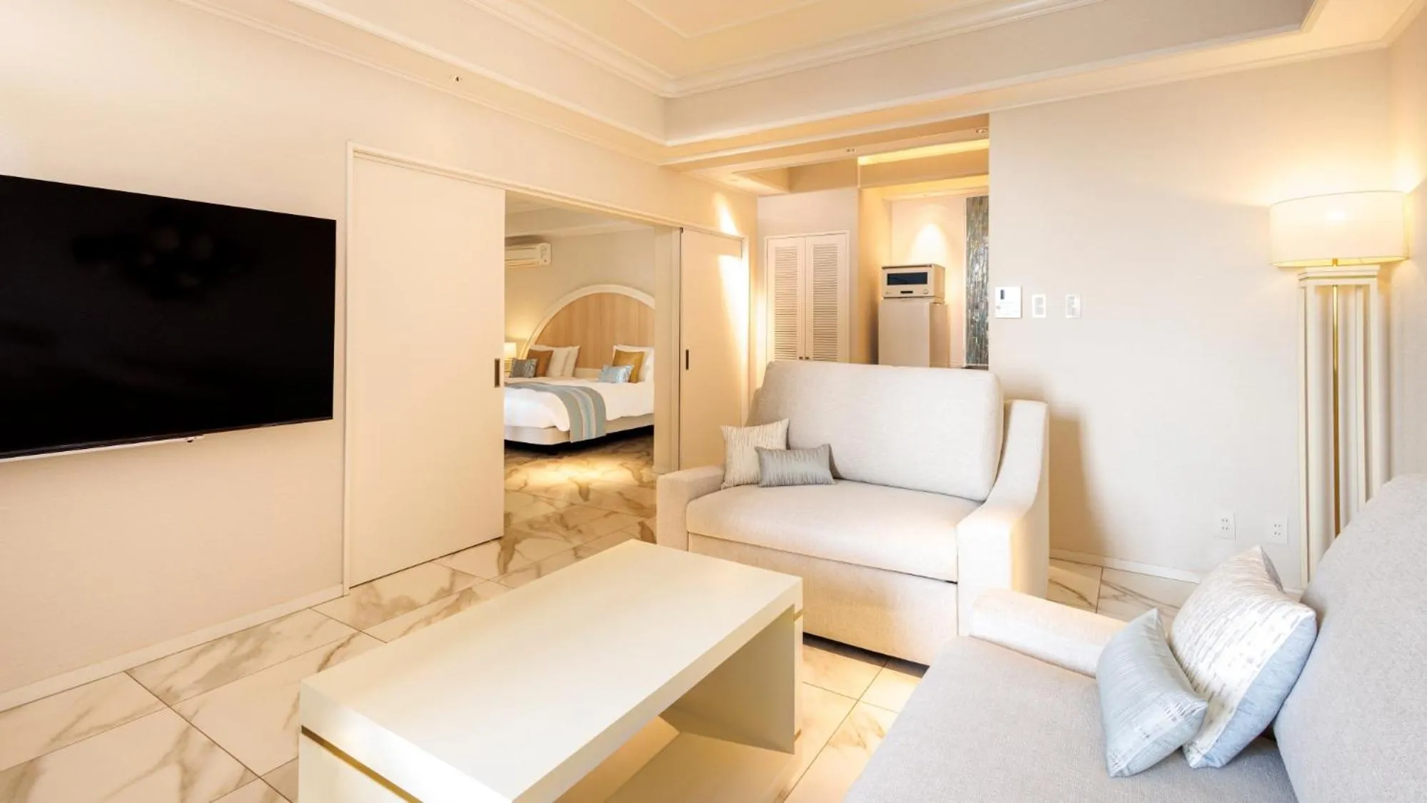 Bed in Miyakojima Kurima Resort Seawood Hotel