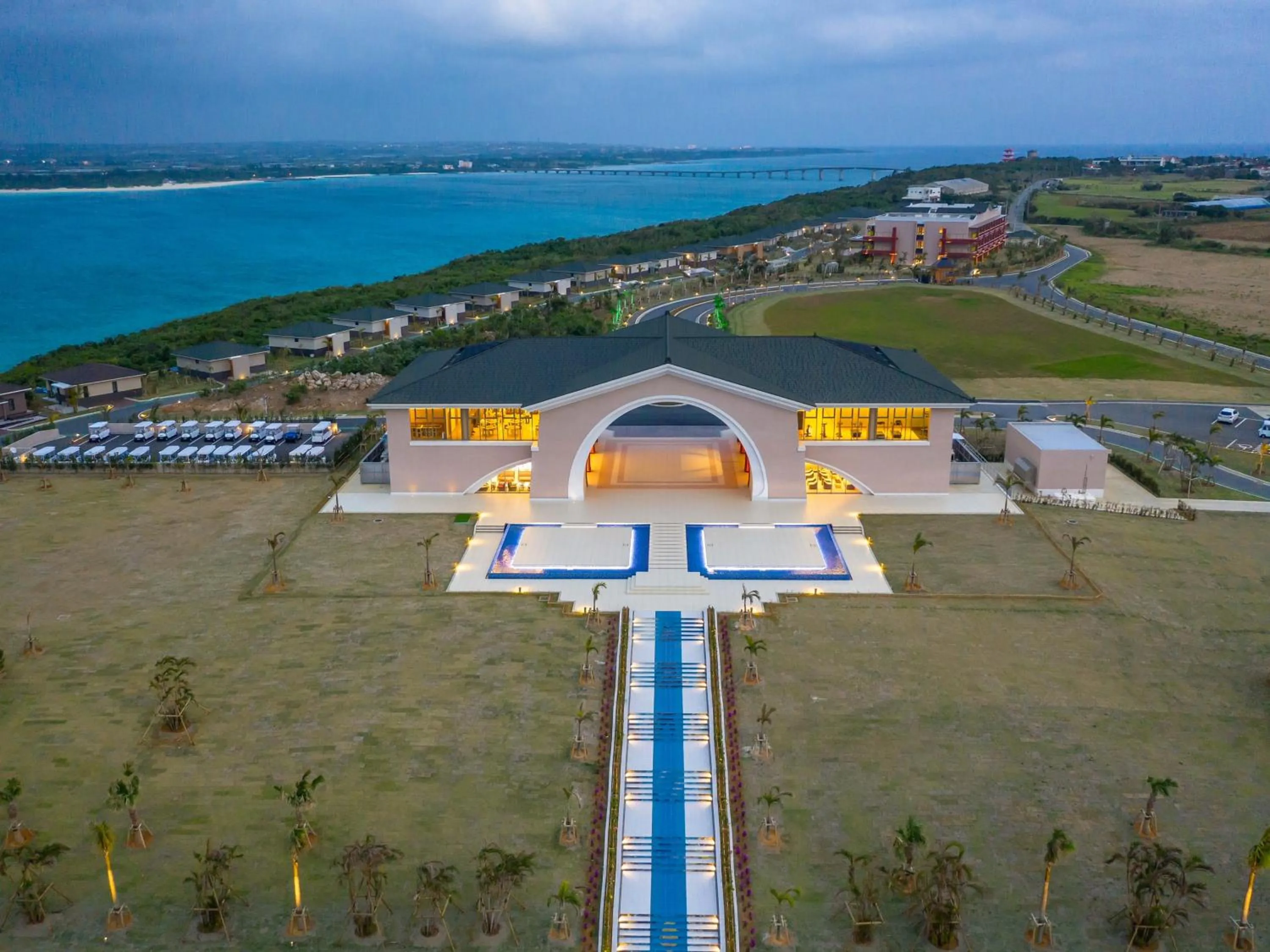 Bird's eye view in Miyakojima Kurima Resort Seawood Hotel