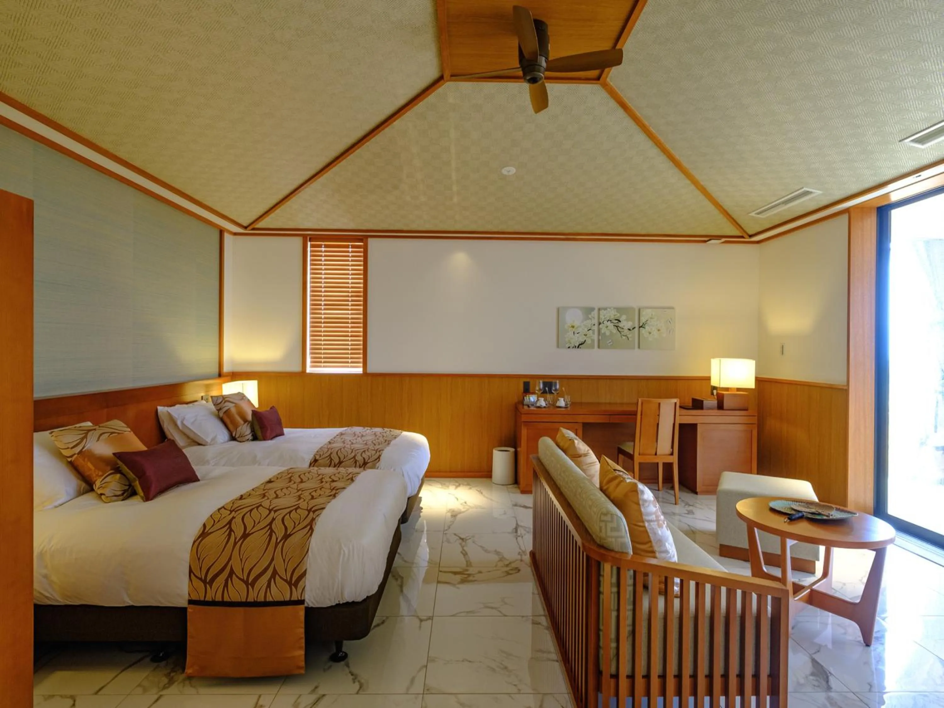 Photo of the whole room, Bed in Miyakojima Kurima Resort Seawood Hotel