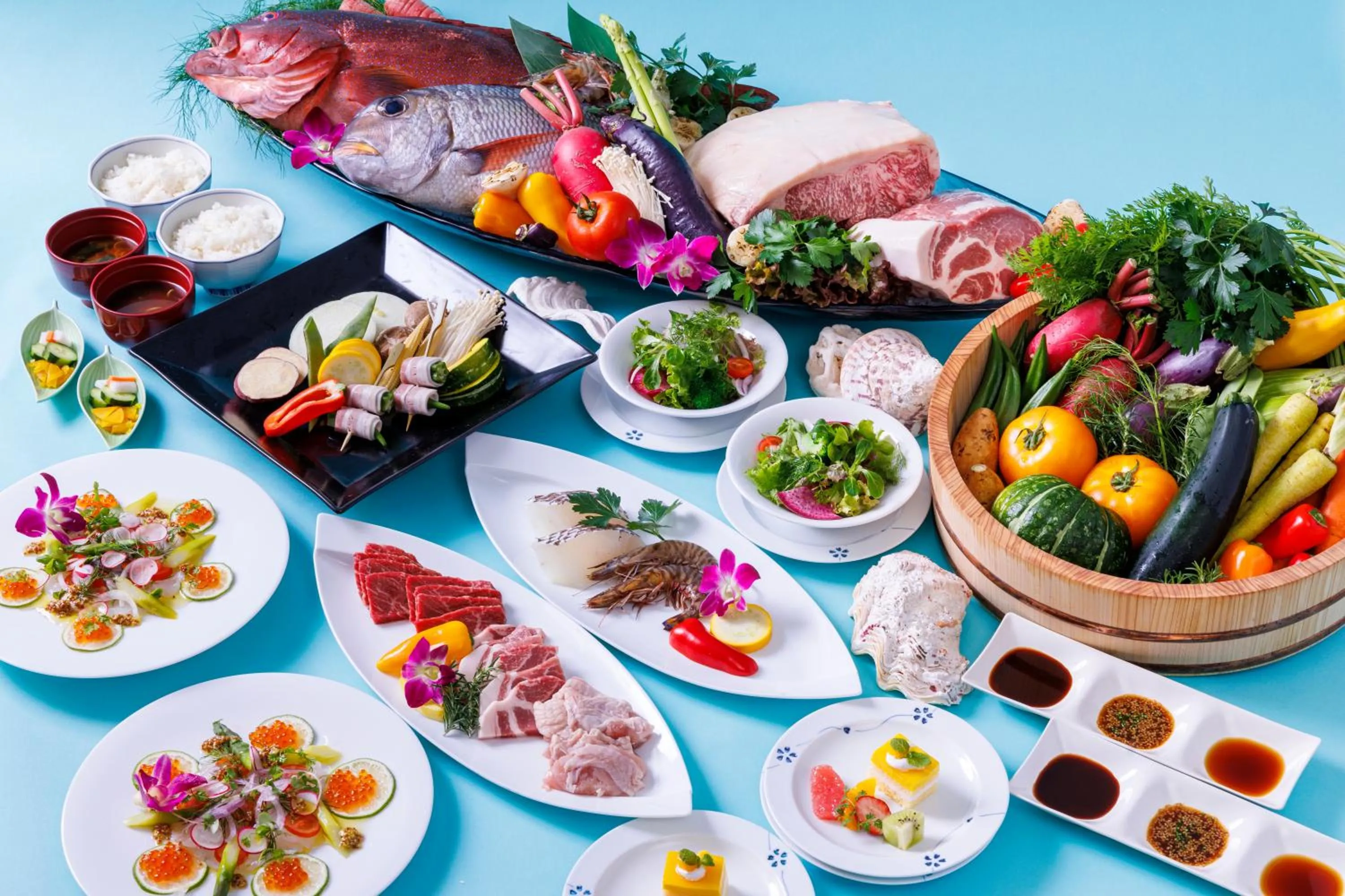 Restaurant/places to eat in Miyakojima Kurima Resort Seawood Hotel