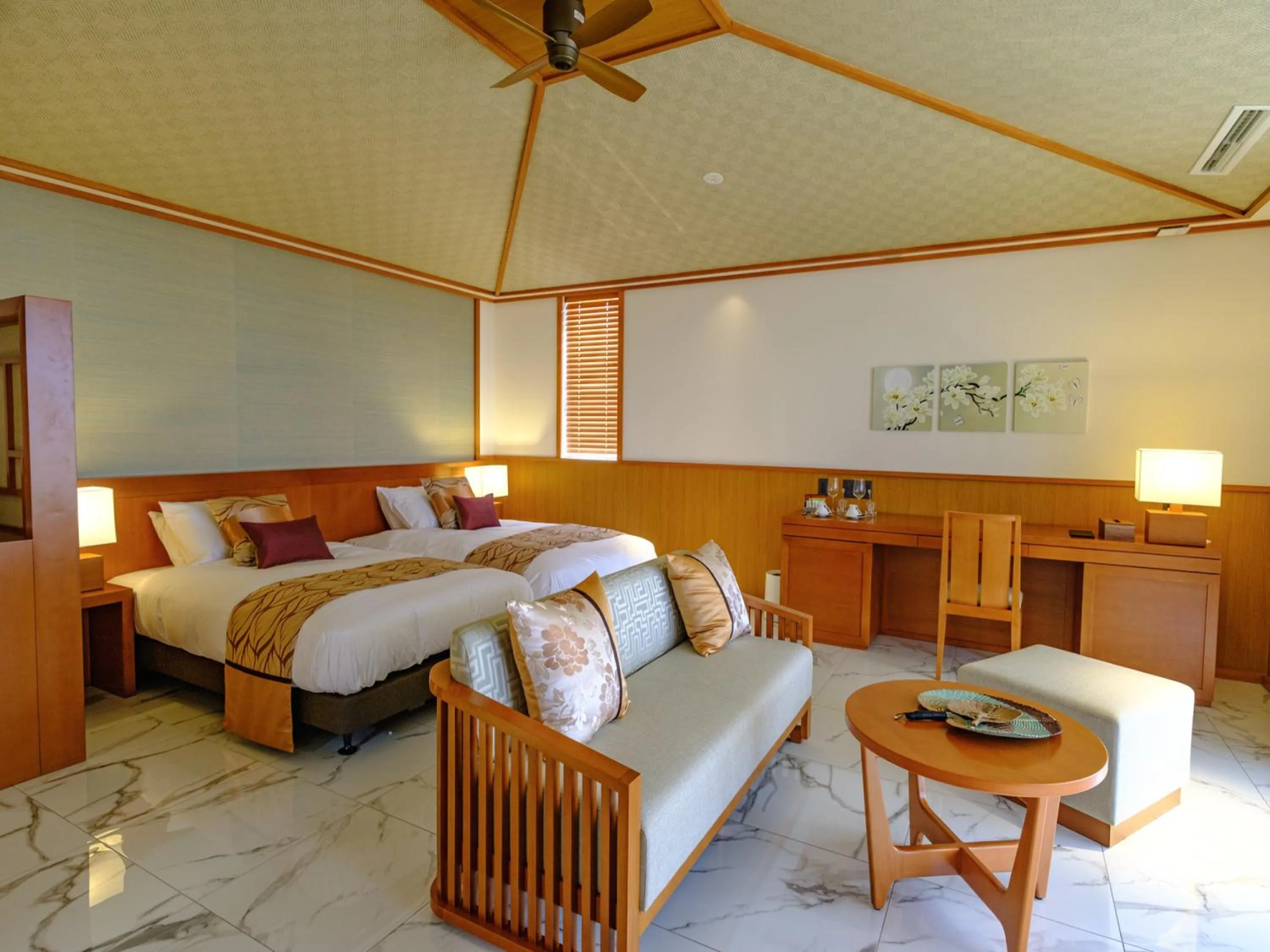 Photo of the whole room, Bed in Miyakojima Kurima Resort Seawood Hotel