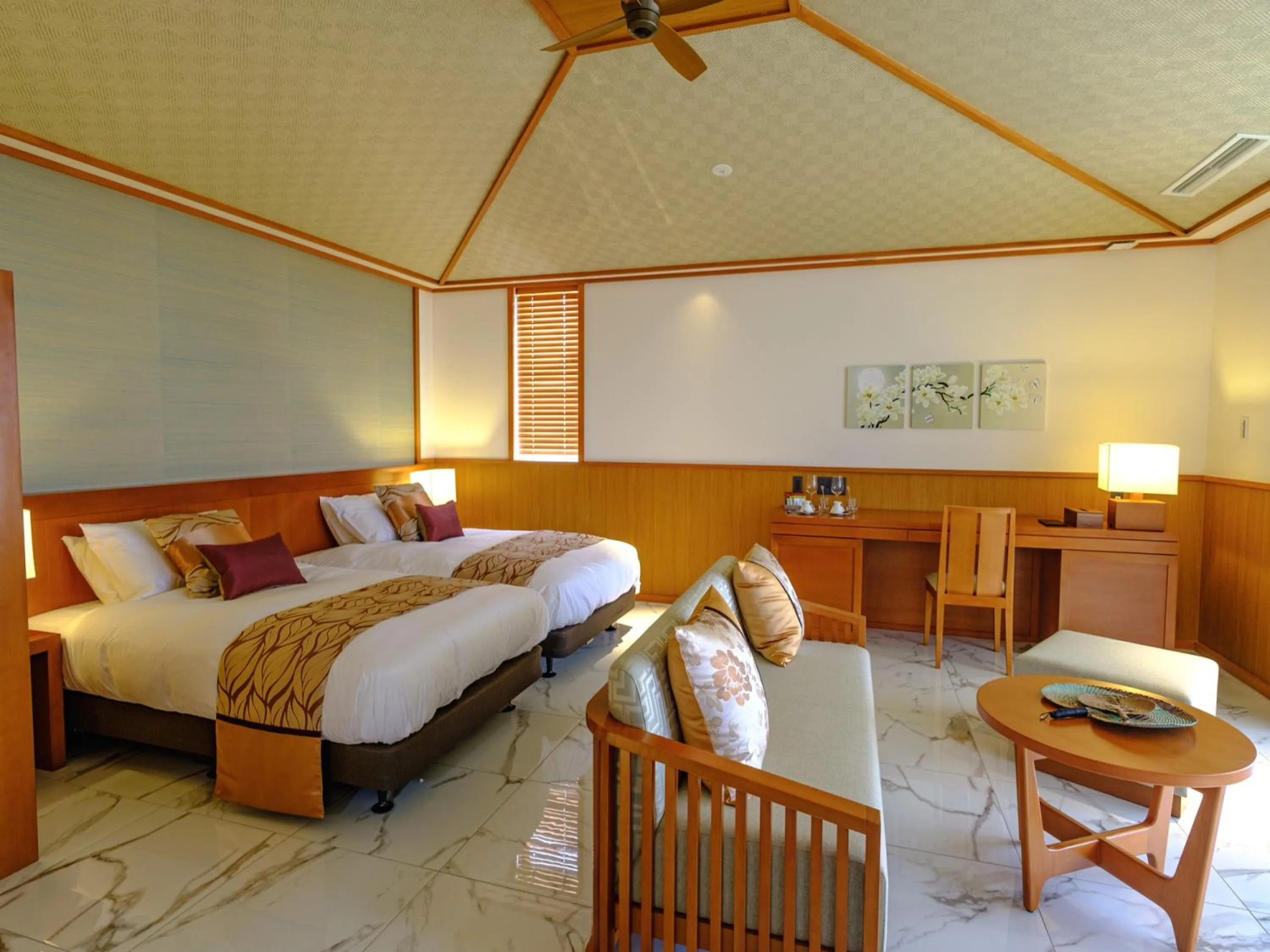 Photo of the whole room, Bed in Miyakojima Kurima Resort Seawood Hotel