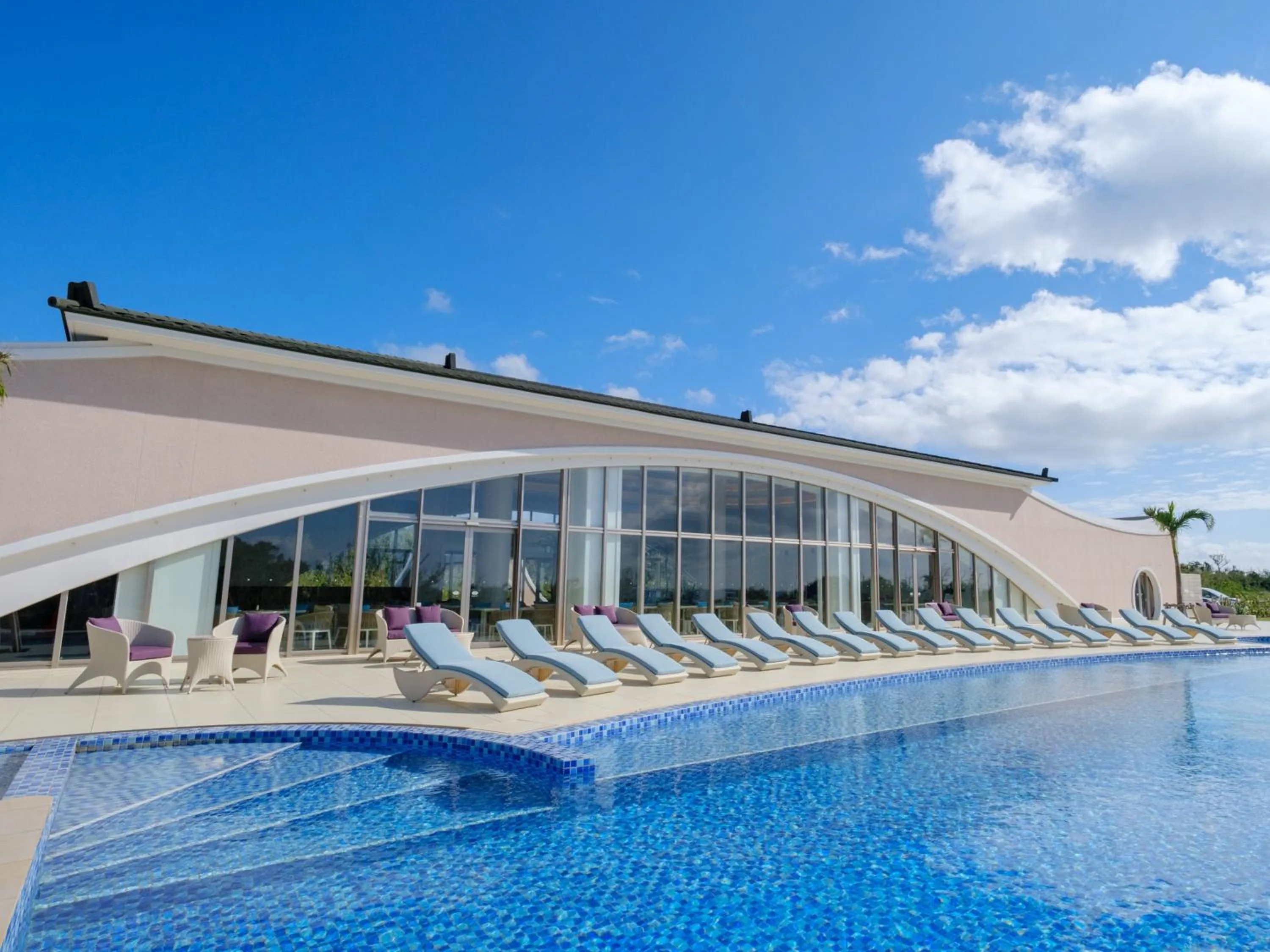 Swimming pool in Miyakojima Kurima Resort Seawood Hotel