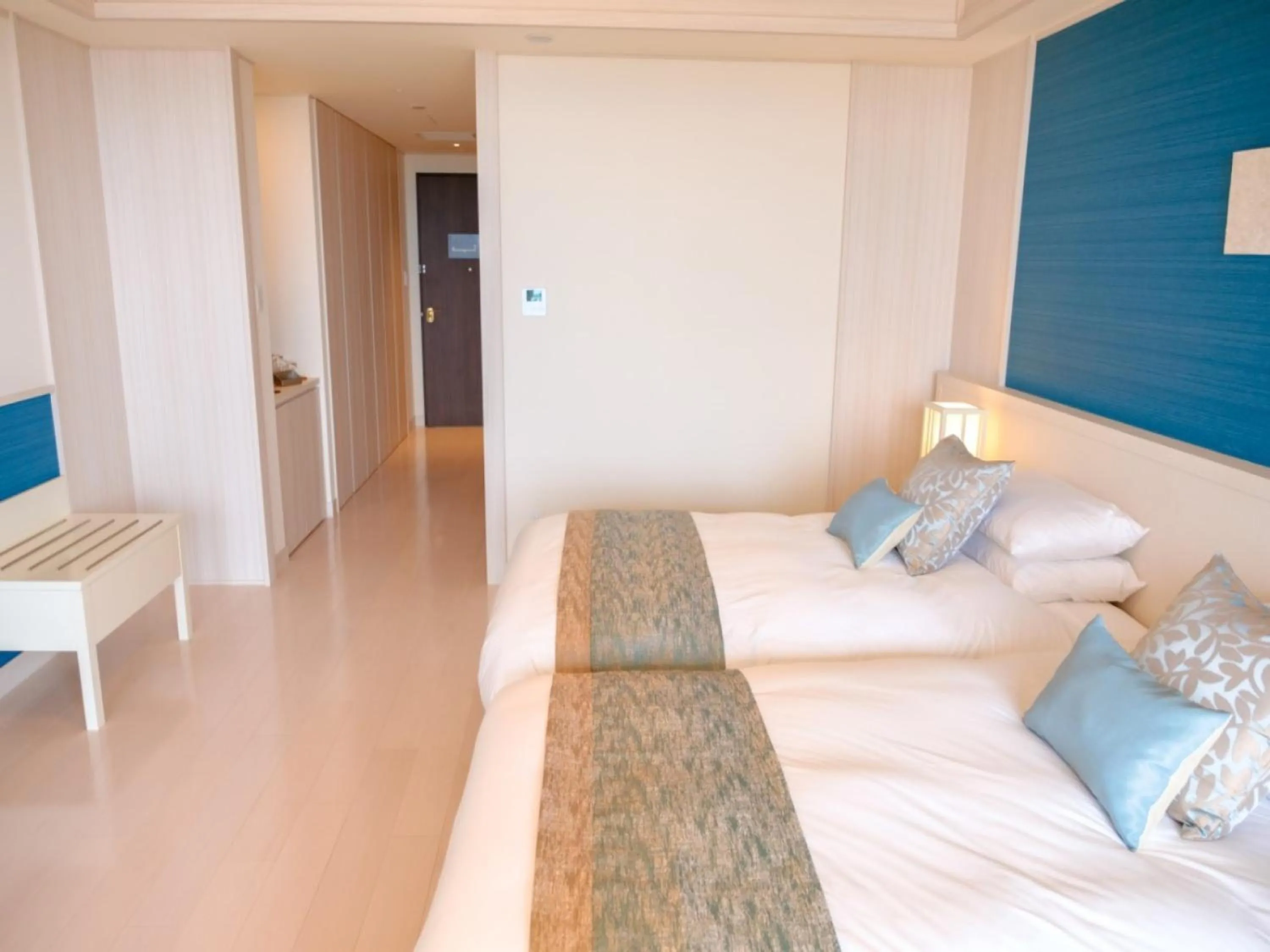 Bed in Miyakojima Kurima Resort Seawood Hotel