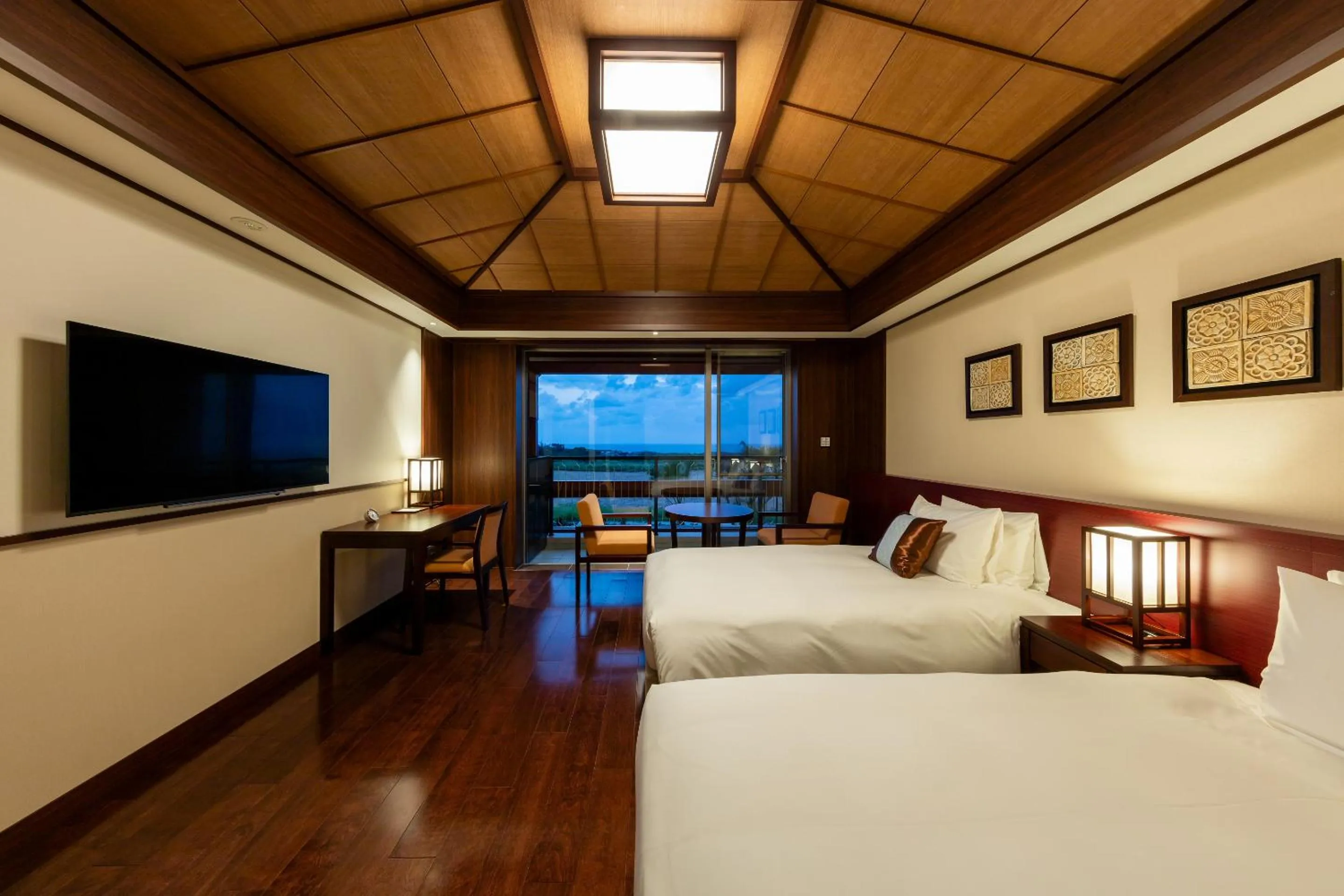 Photo of the whole room, Bed in Miyakojima Kurima Resort Seawood Hotel
