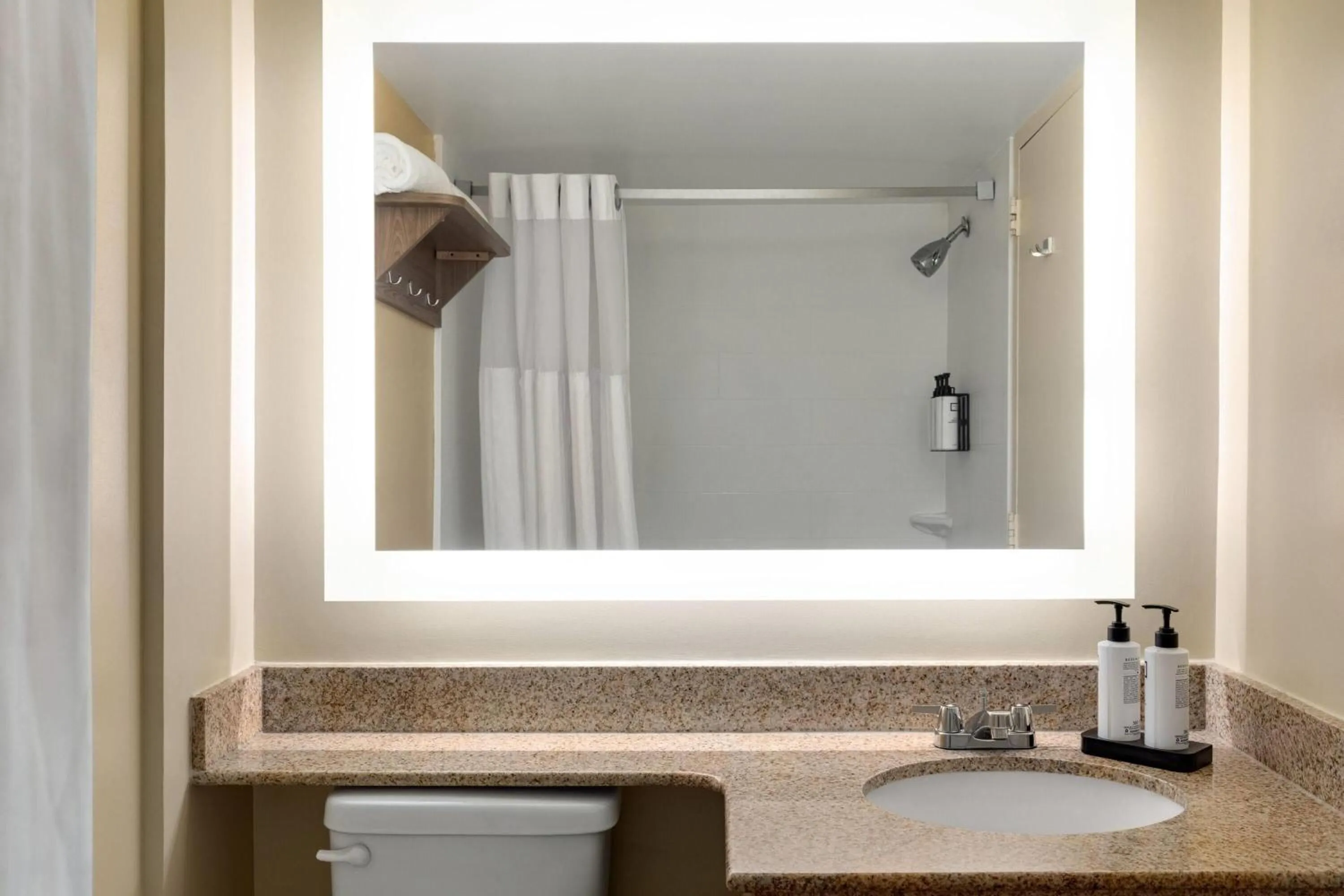 Bathroom in Wyndham Garden Washington DC North