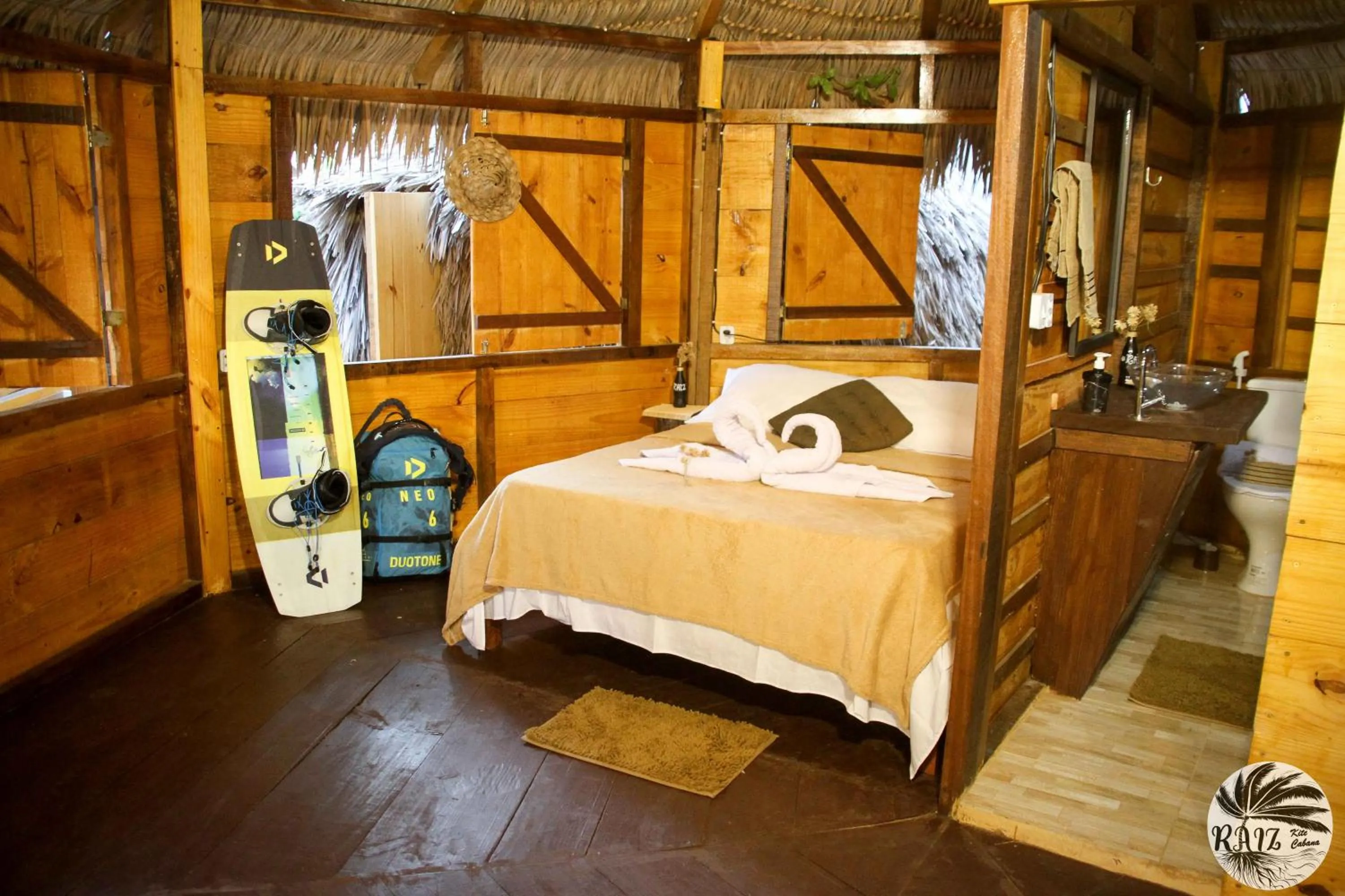 Bed in Raiz Kite Cabana
