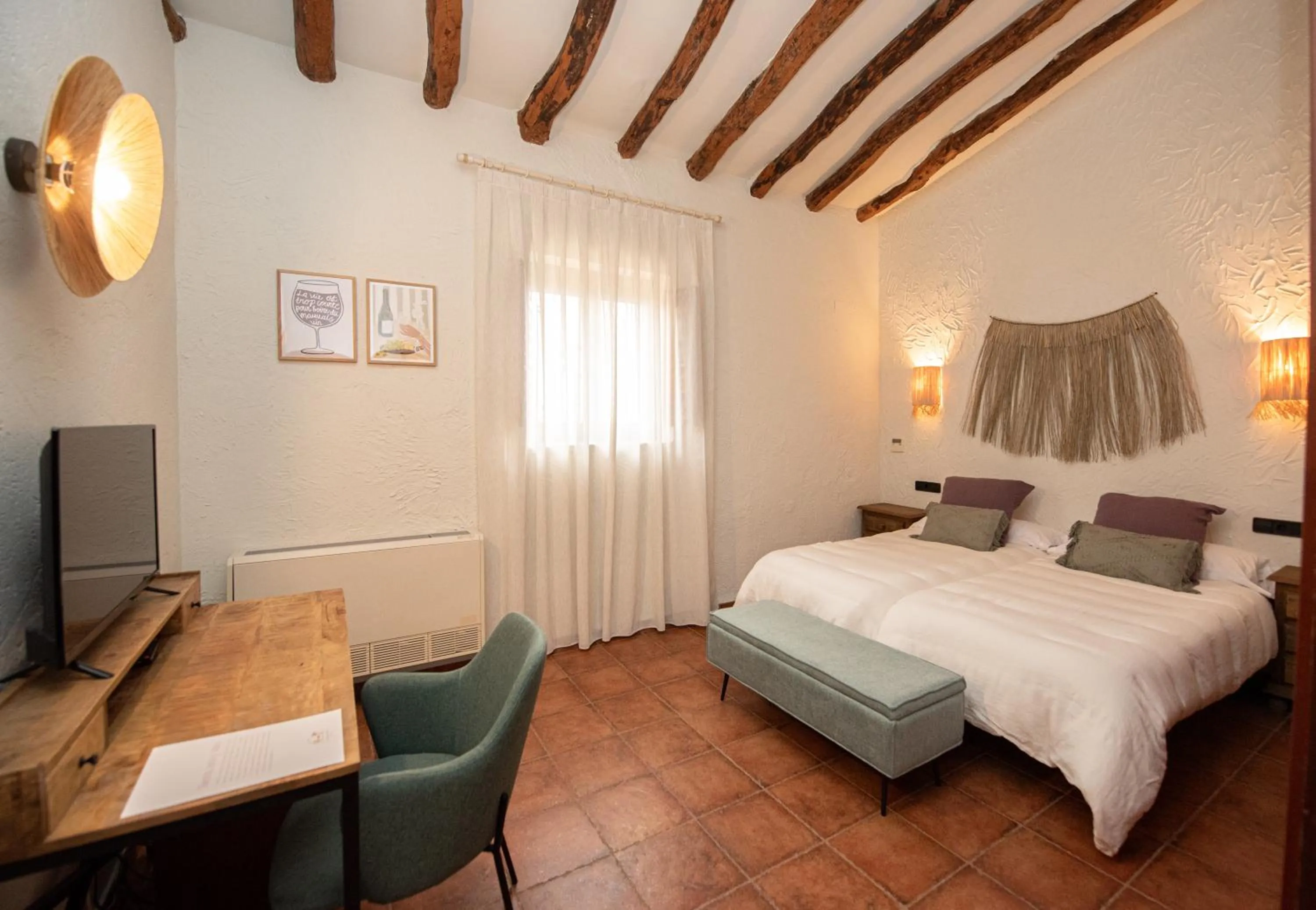 Bed in Hotel Caseta Nova