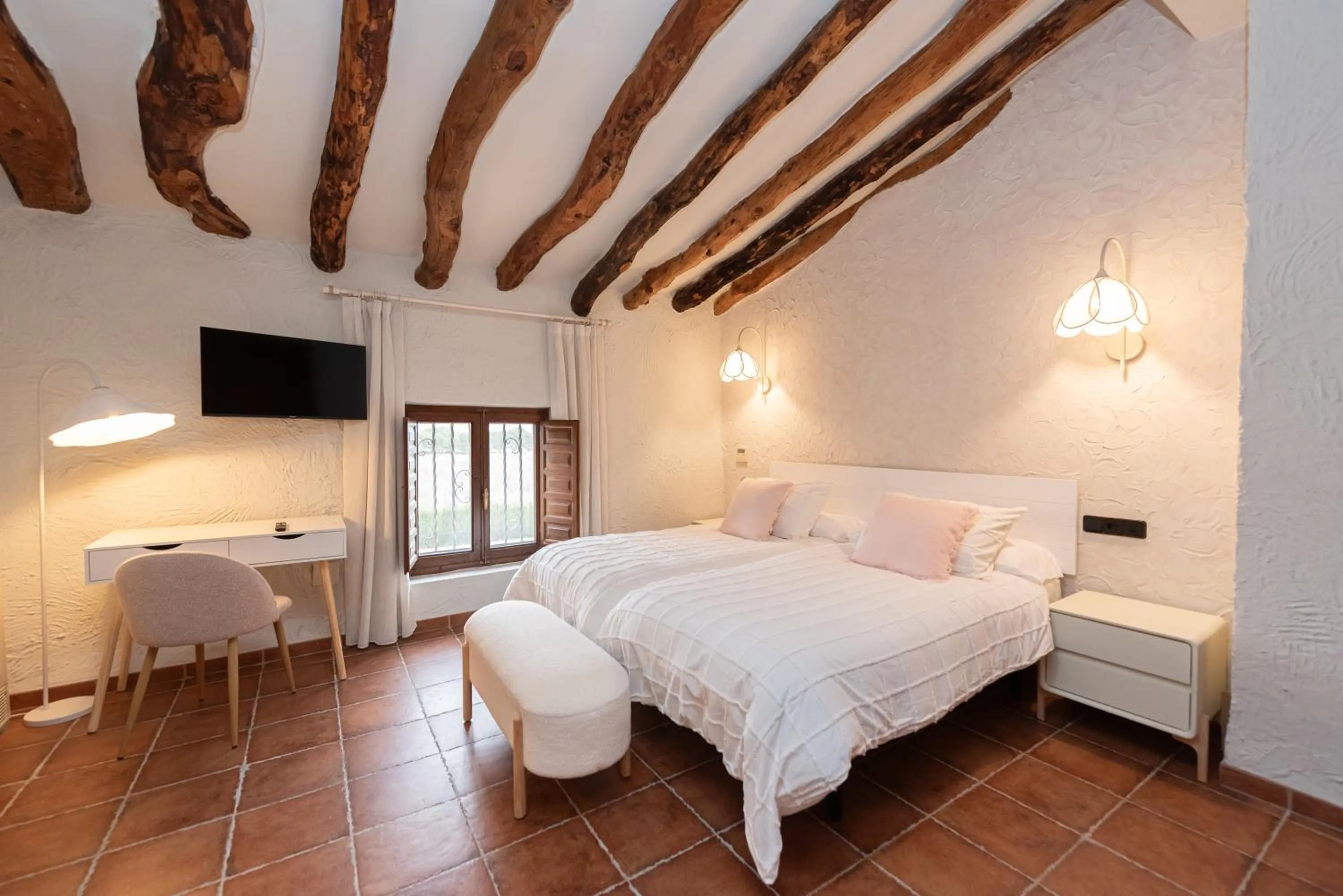 Bed in Hotel Caseta Nova