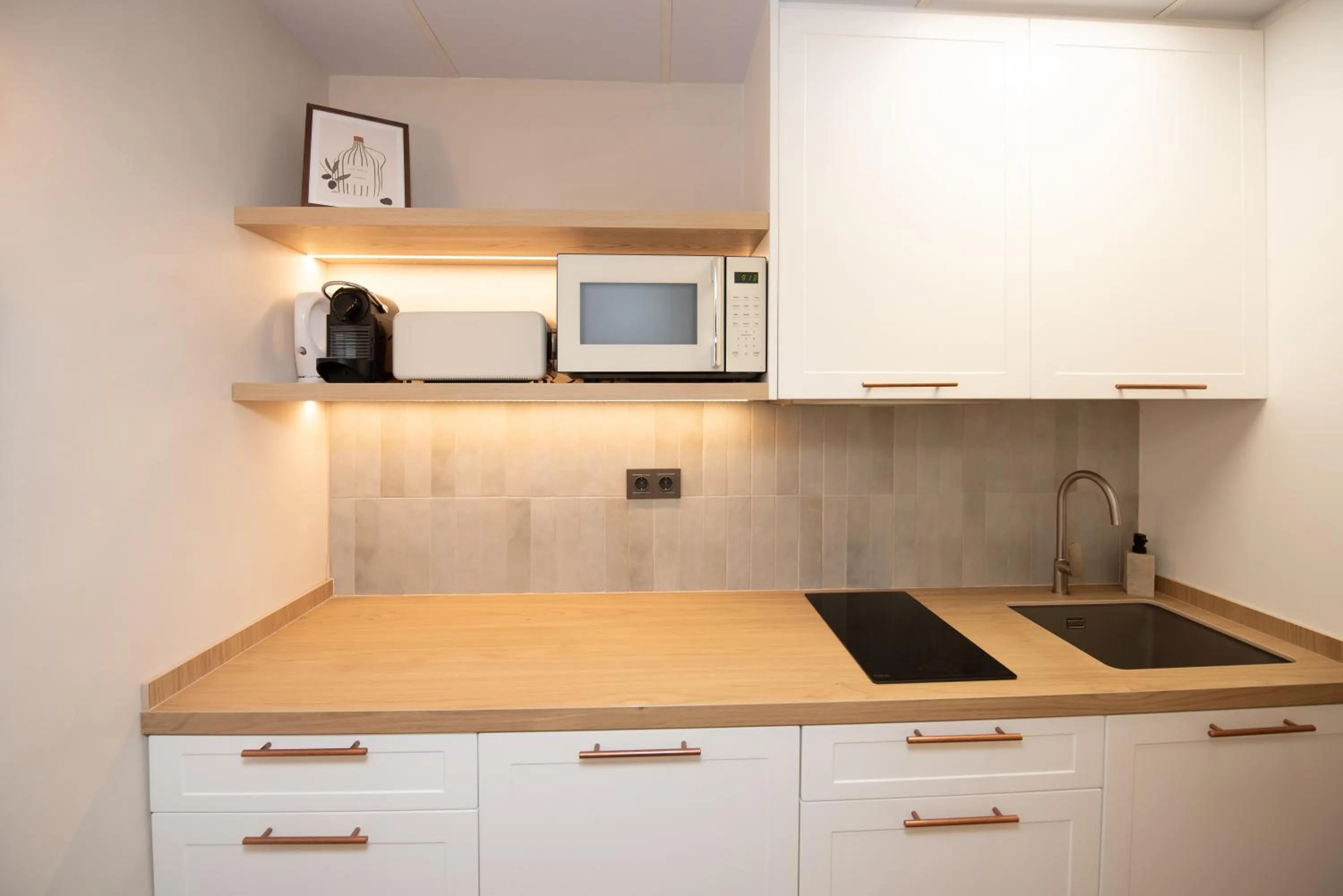 Kitchen or kitchenette in Hotel Caseta Nova