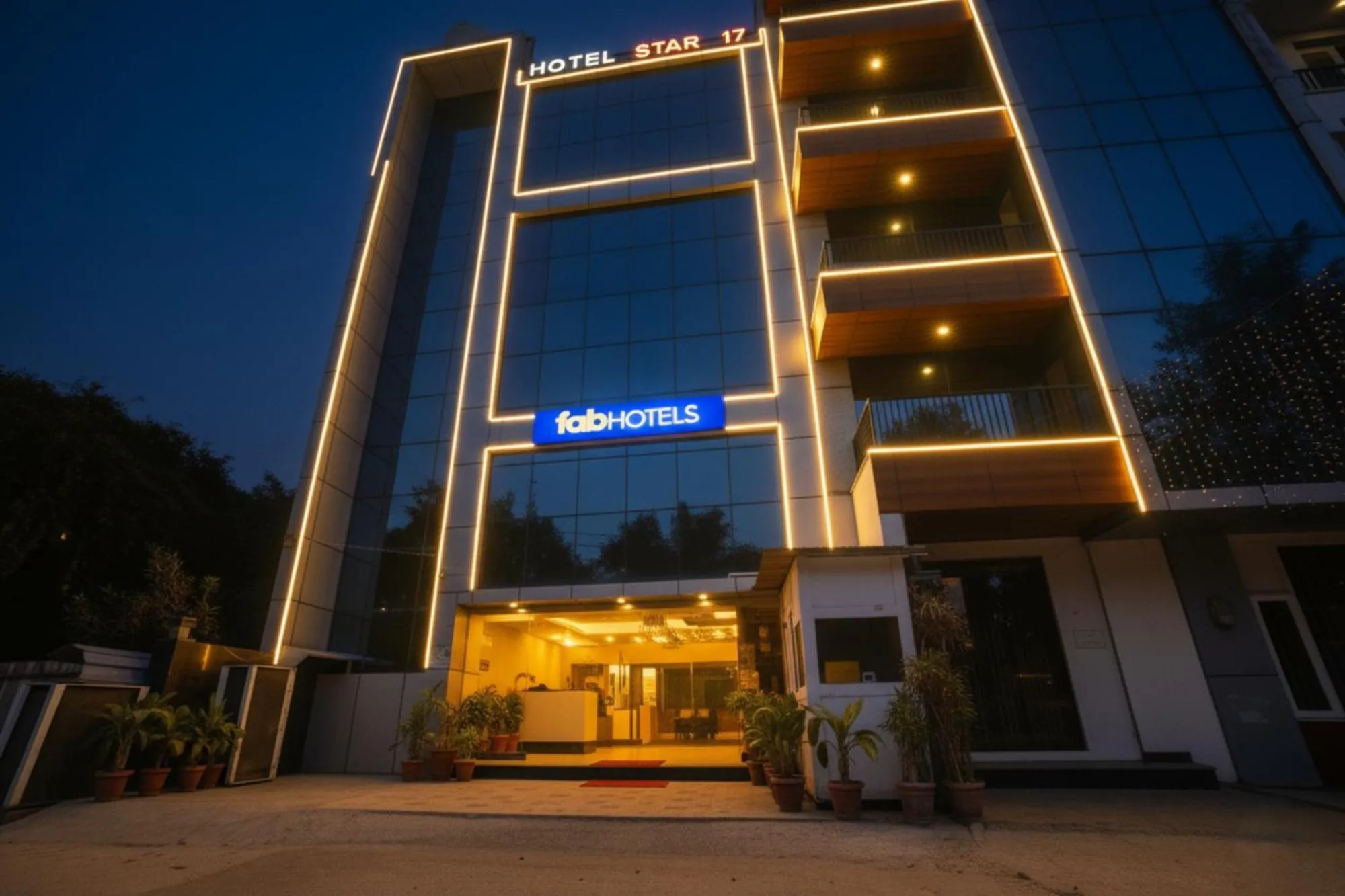 Property building in FabHotel Prime Star 17 - Nr Yashobhoomi Convention Centre
