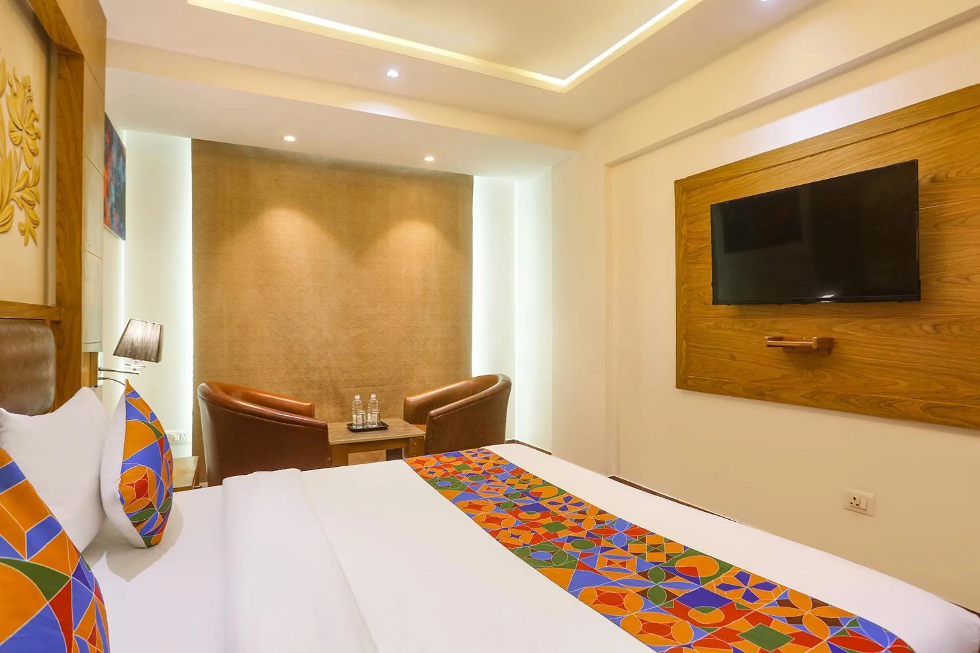 Bed in FabHotel Prime Star 17 - Nr Yashobhoomi Convention Centre