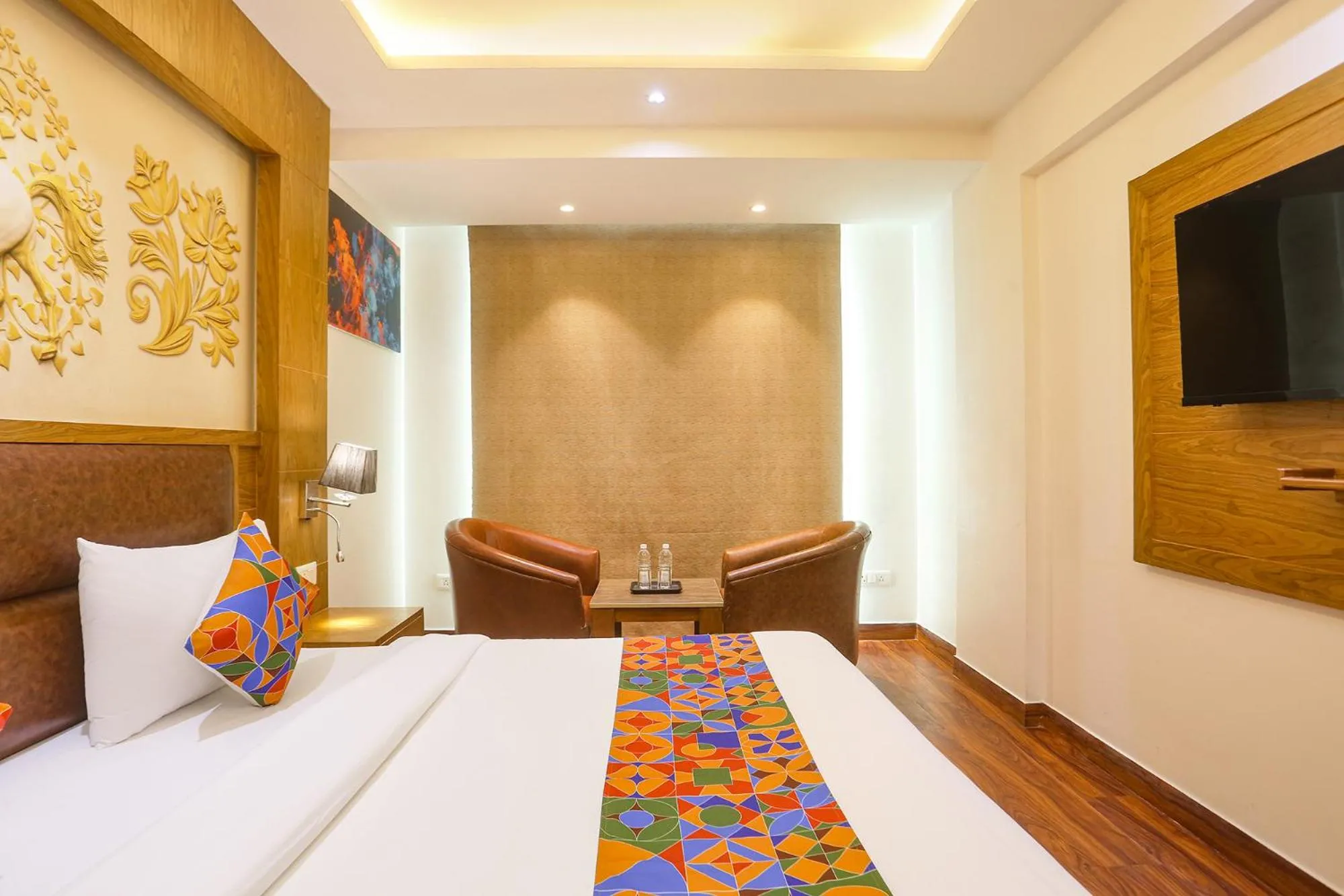 Bed in FabHotel Prime Star 17 - Nr Yashobhoomi Convention Centre