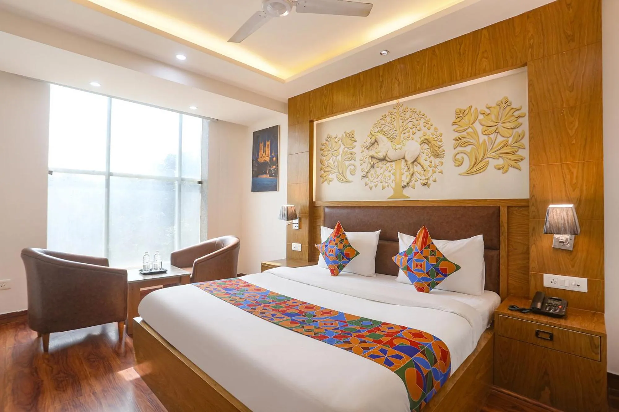 Bed in FabHotel Prime Star 17 - Nr Yashobhoomi Convention Centre