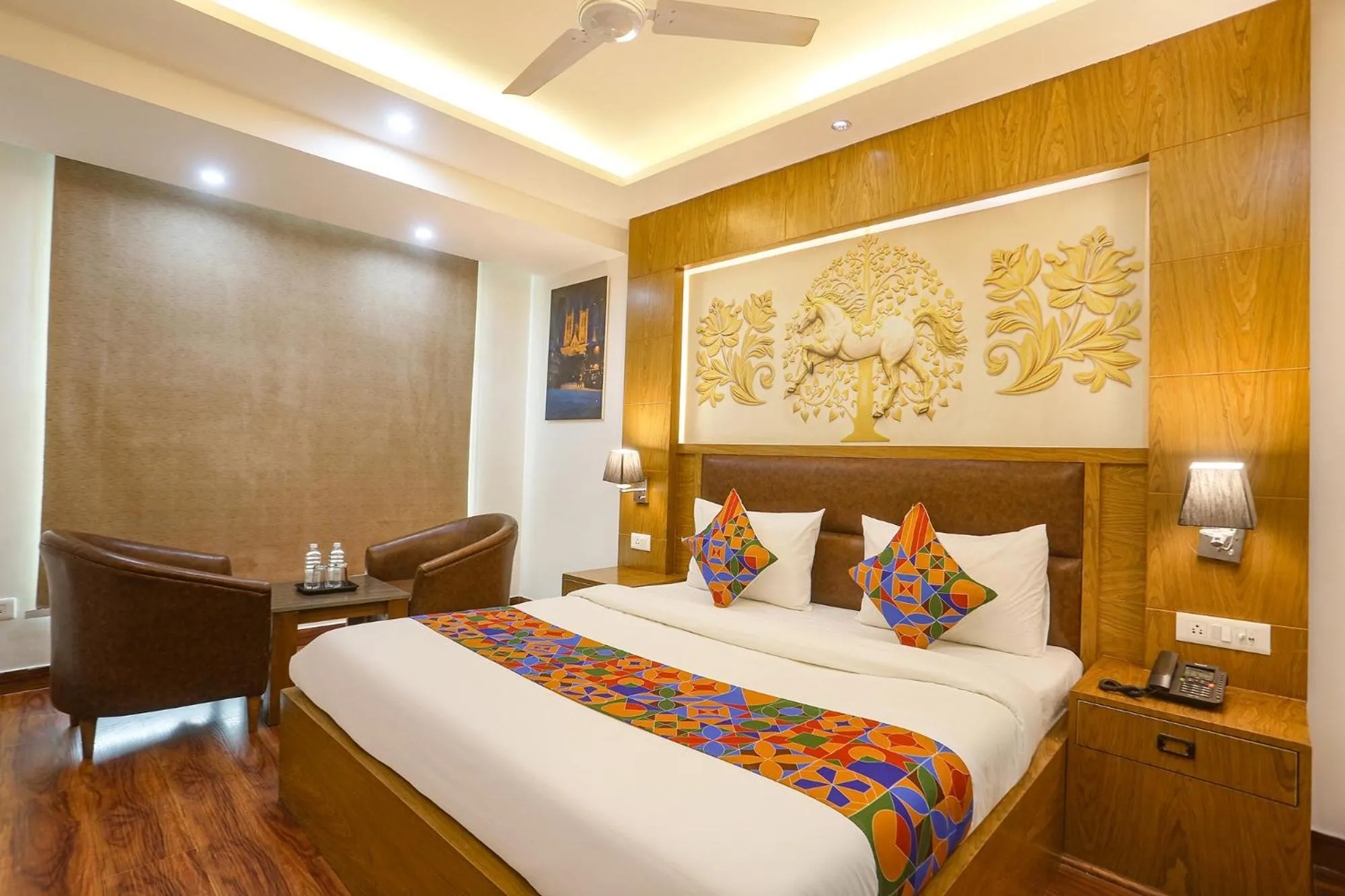 Bed in FabHotel Prime Star 17 - Nr Yashobhoomi Convention Centre