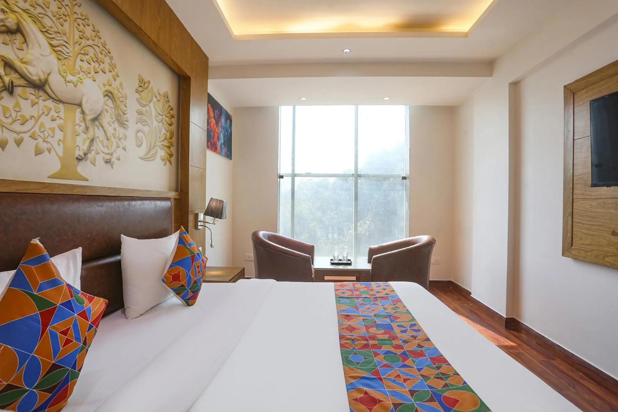 Bed in FabHotel Prime Star 17 - Nr Yashobhoomi Convention Centre